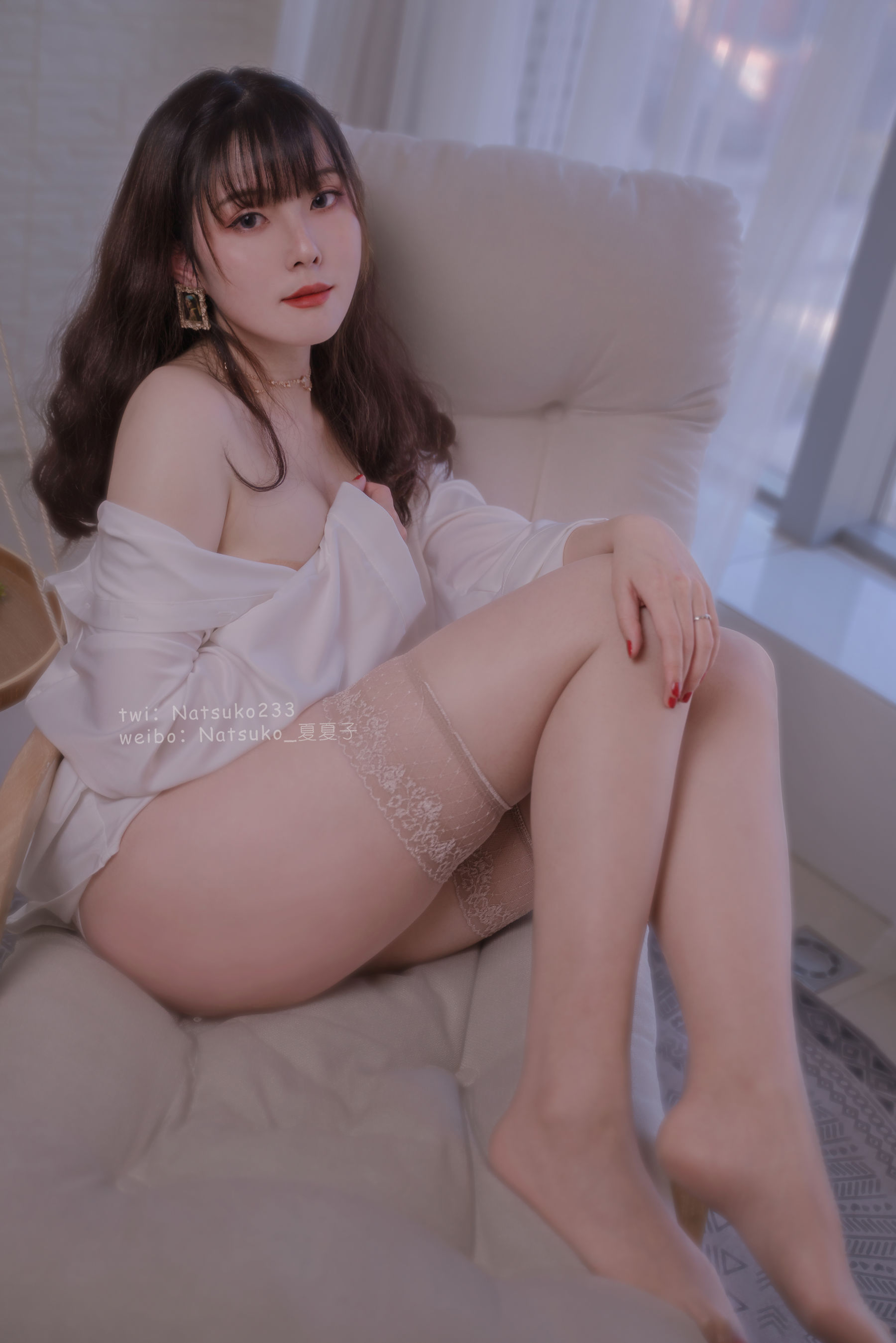 [网红COS] Natsuko夏夏子 - 男友衬衫