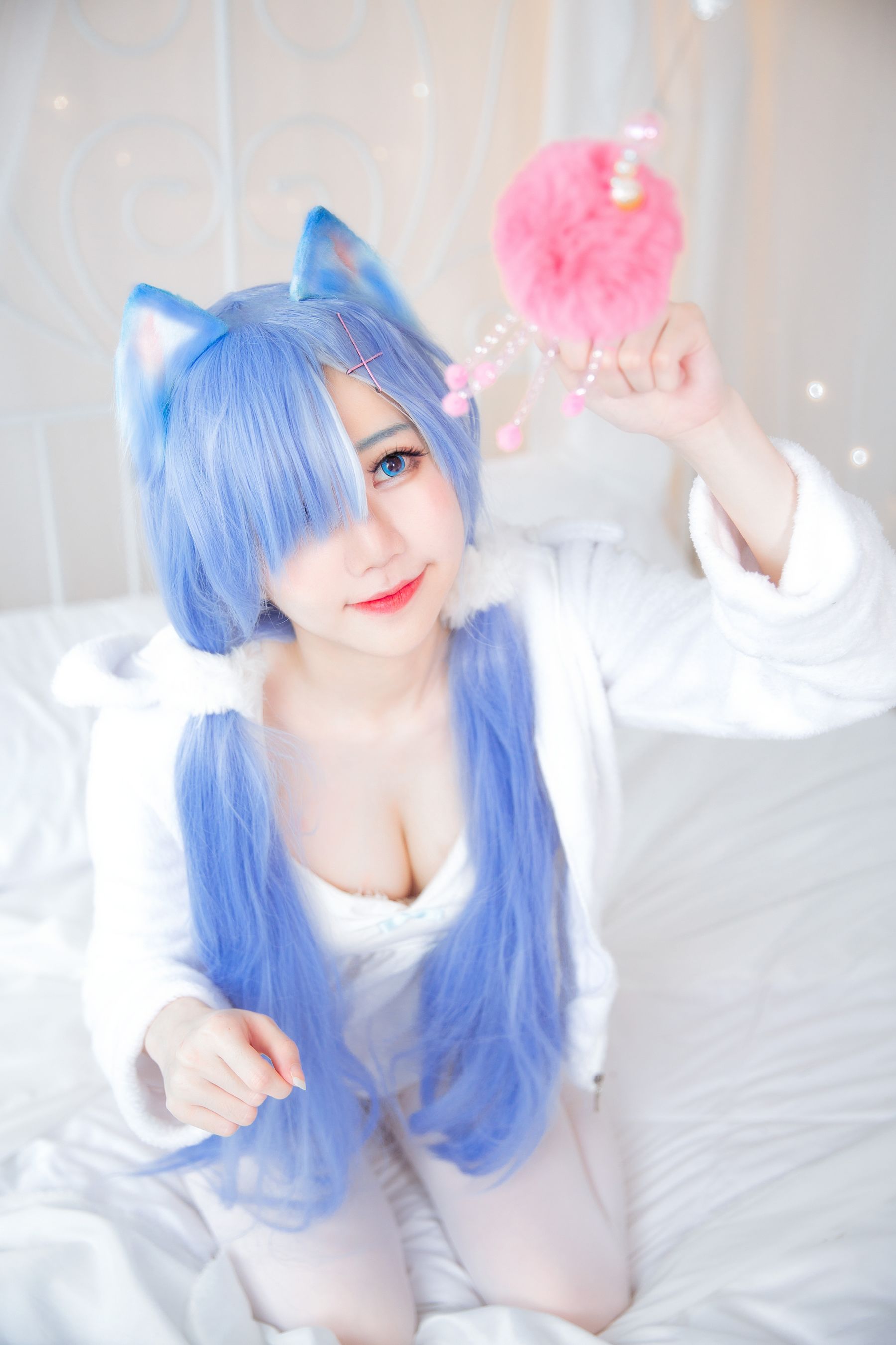 [网红COS] Sally Dorasnow - Rem White Kitty