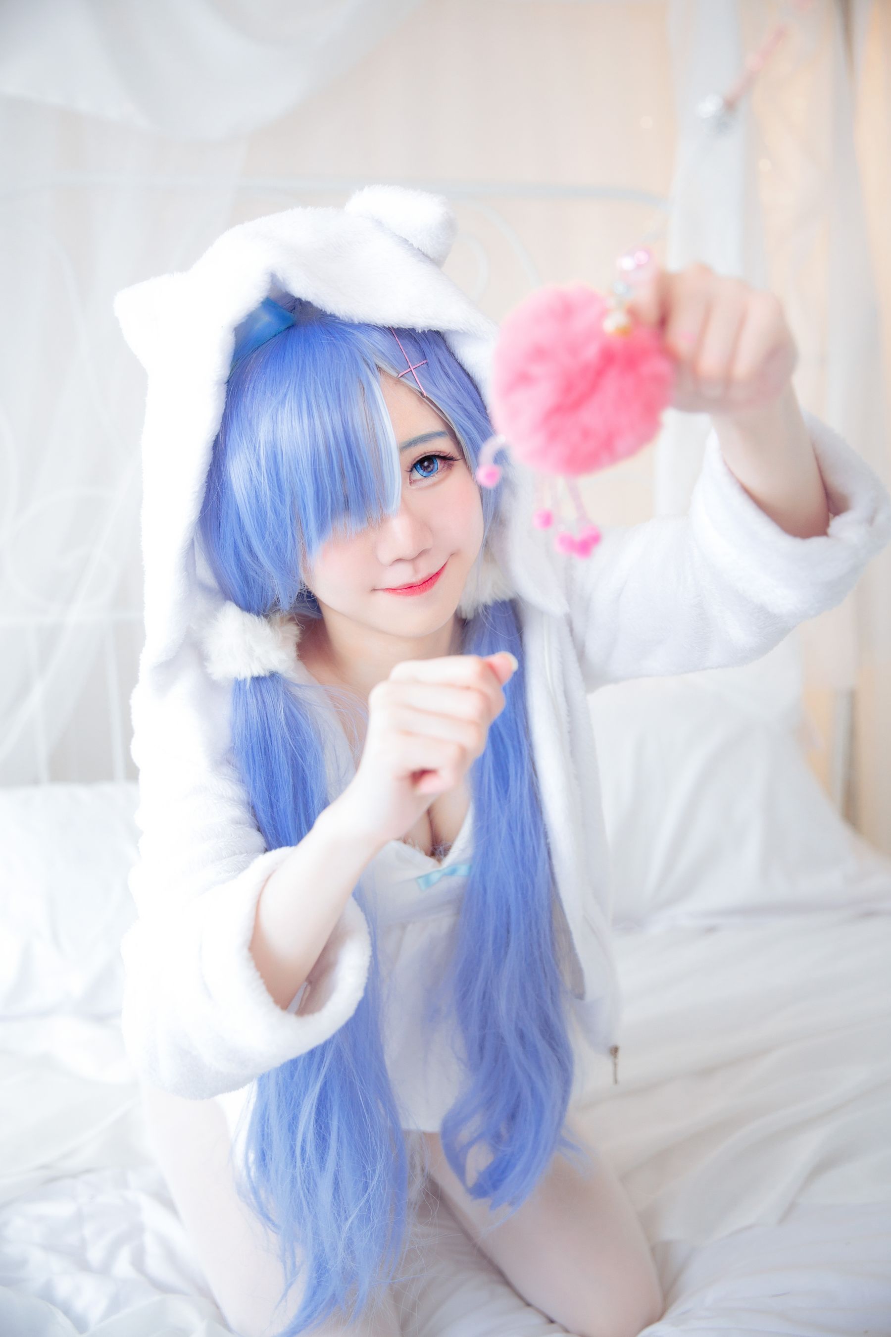 [网红COS] Sally Dorasnow - Rem White Kitty