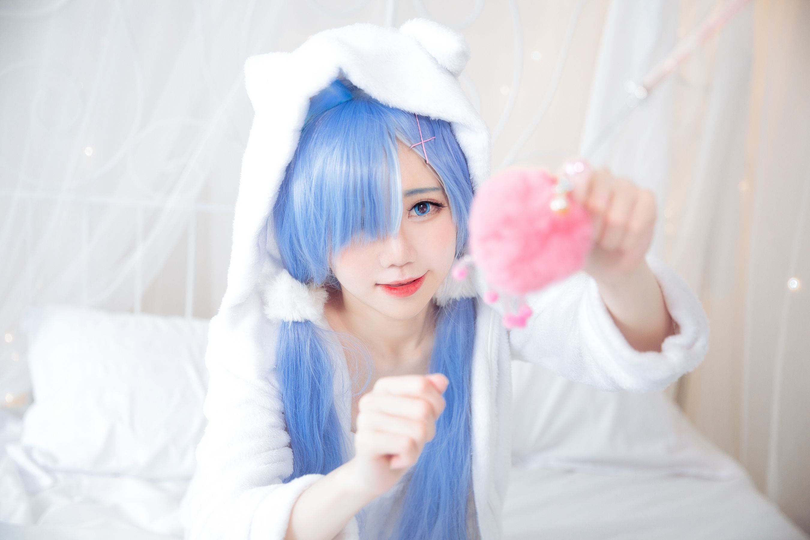 [网红COS] Sally Dorasnow - Rem White Kitty