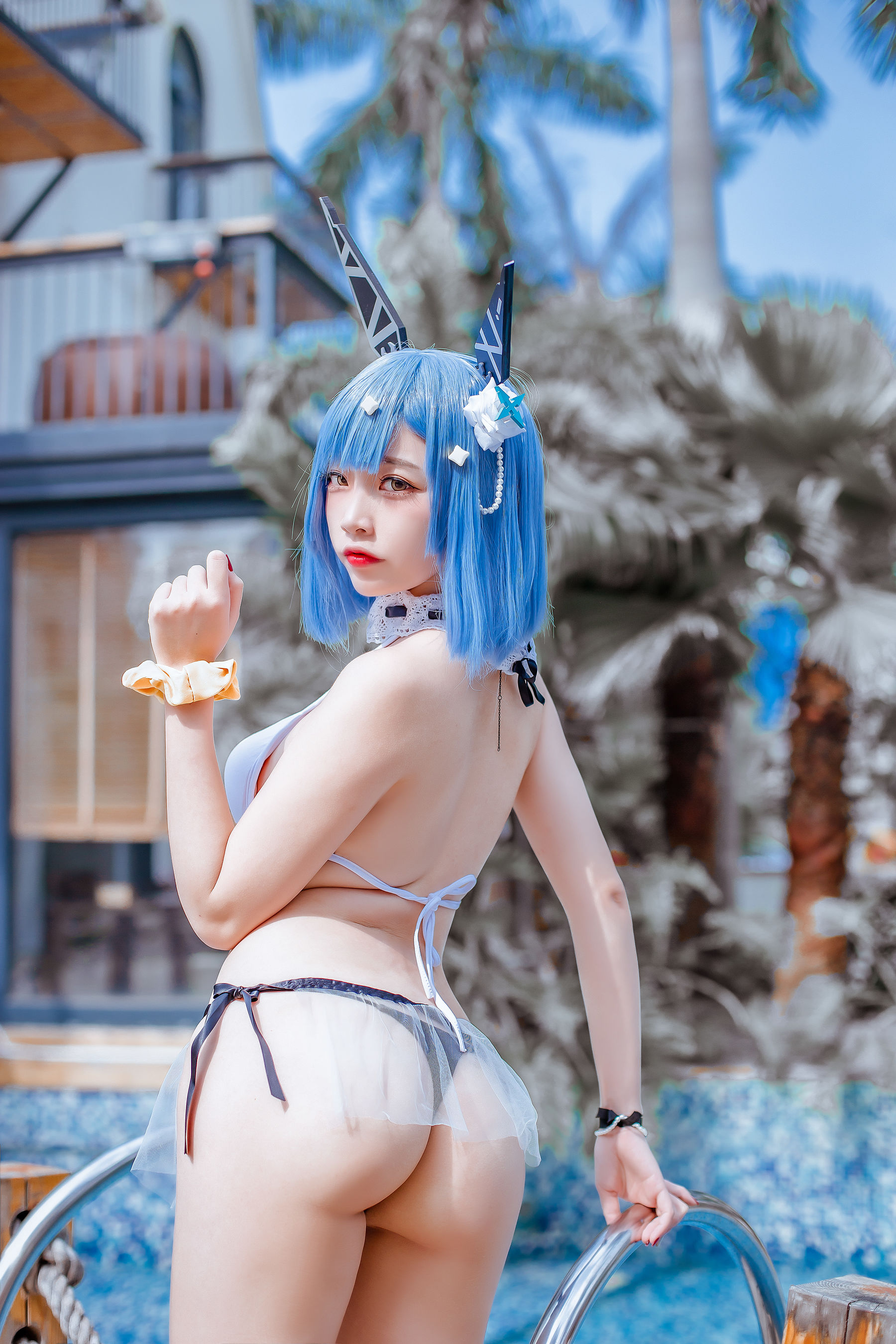 [网红COS] 人气Coser二佐Nisa - 碧蓝 加斯科涅
