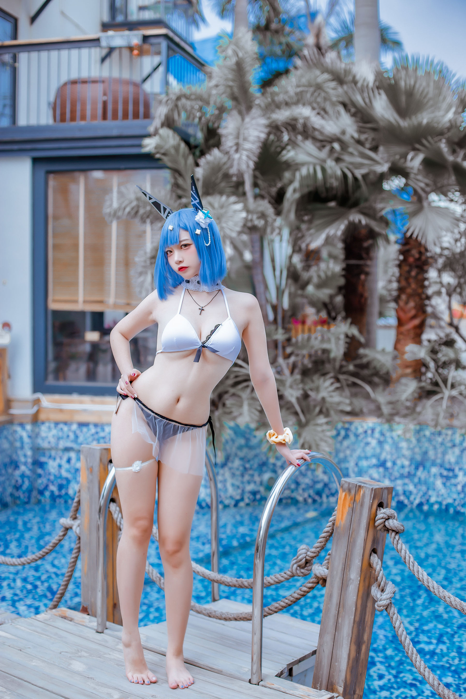[网红COS] 人气Coser二佐Nisa - 碧蓝 加斯科涅