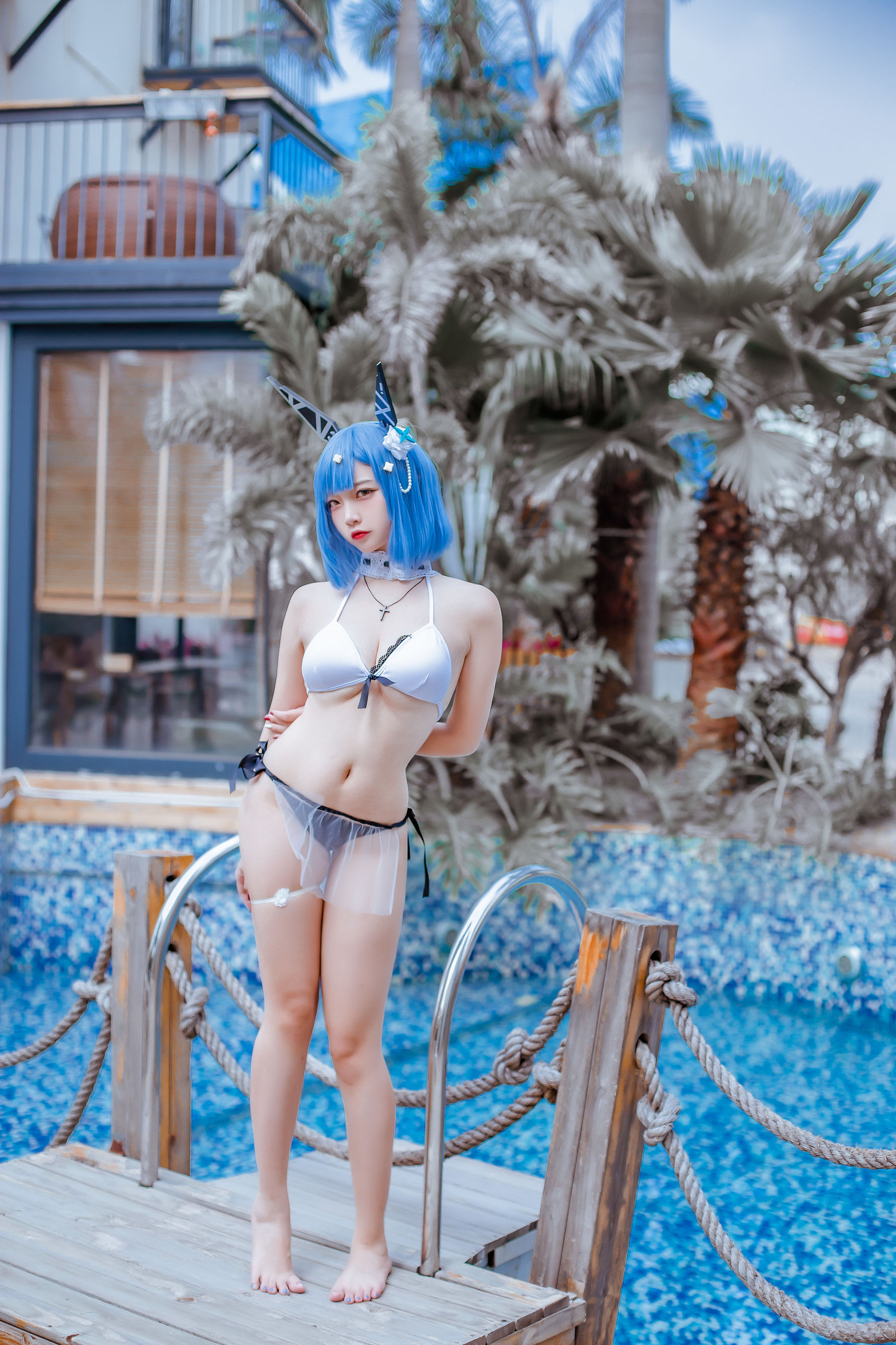 [网红COS] 人气Coser二佐Nisa - 碧蓝 加斯科涅
