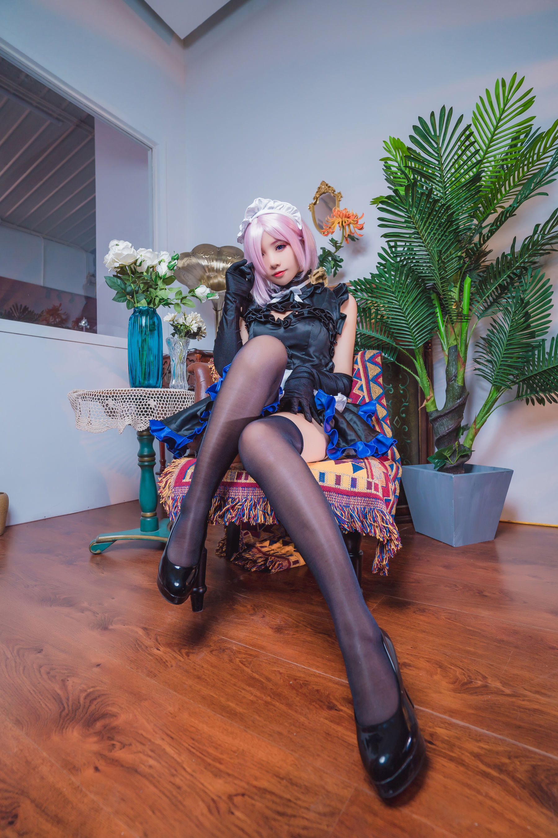 [网红COS] 动漫博主墨玉-M - 玛修女仆