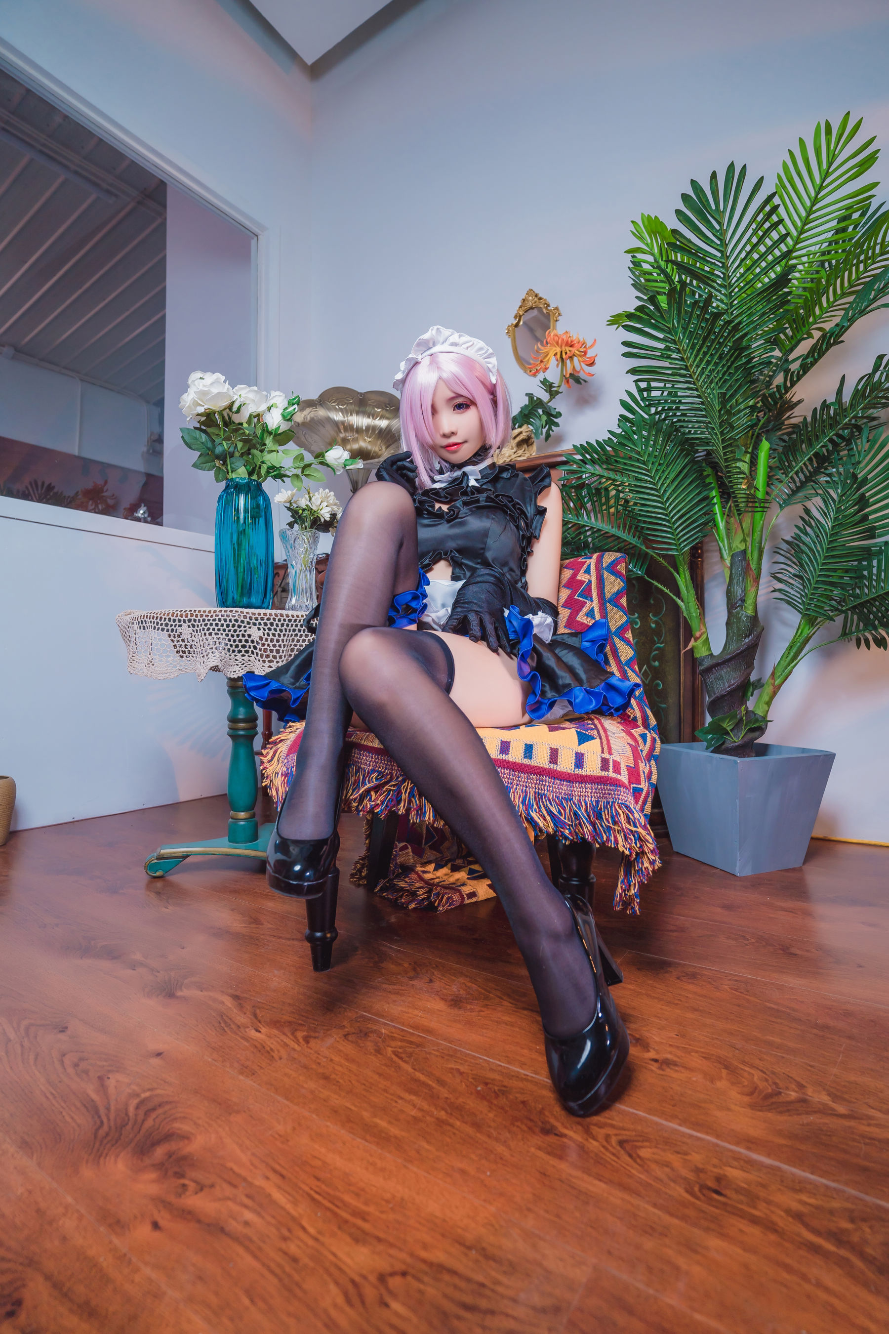 [网红COS] 动漫博主墨玉-M - 玛修女仆