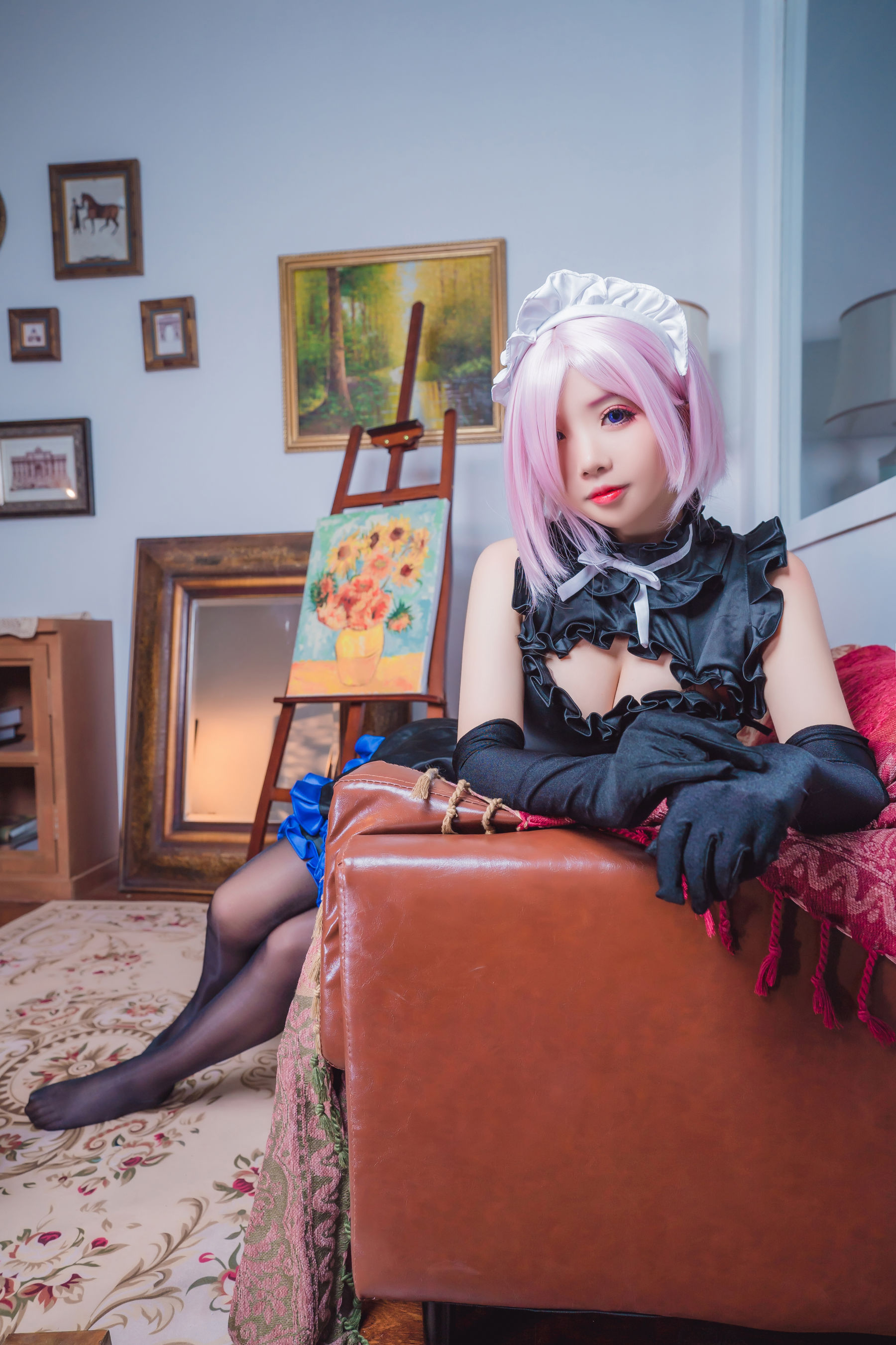 [网红COS] 动漫博主墨玉-M - 玛修女仆