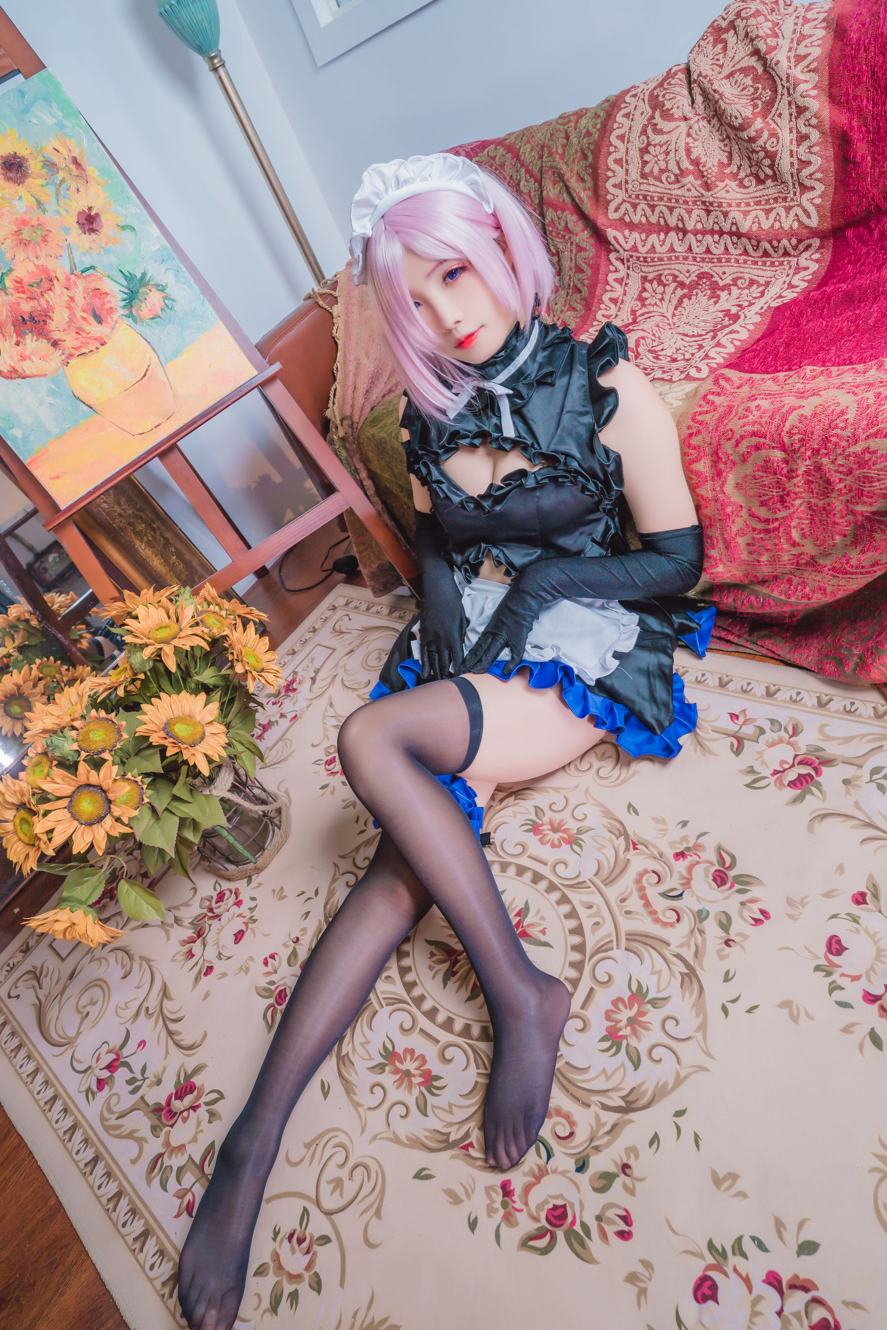 [网红COS] 动漫博主墨玉-M - 玛修女仆