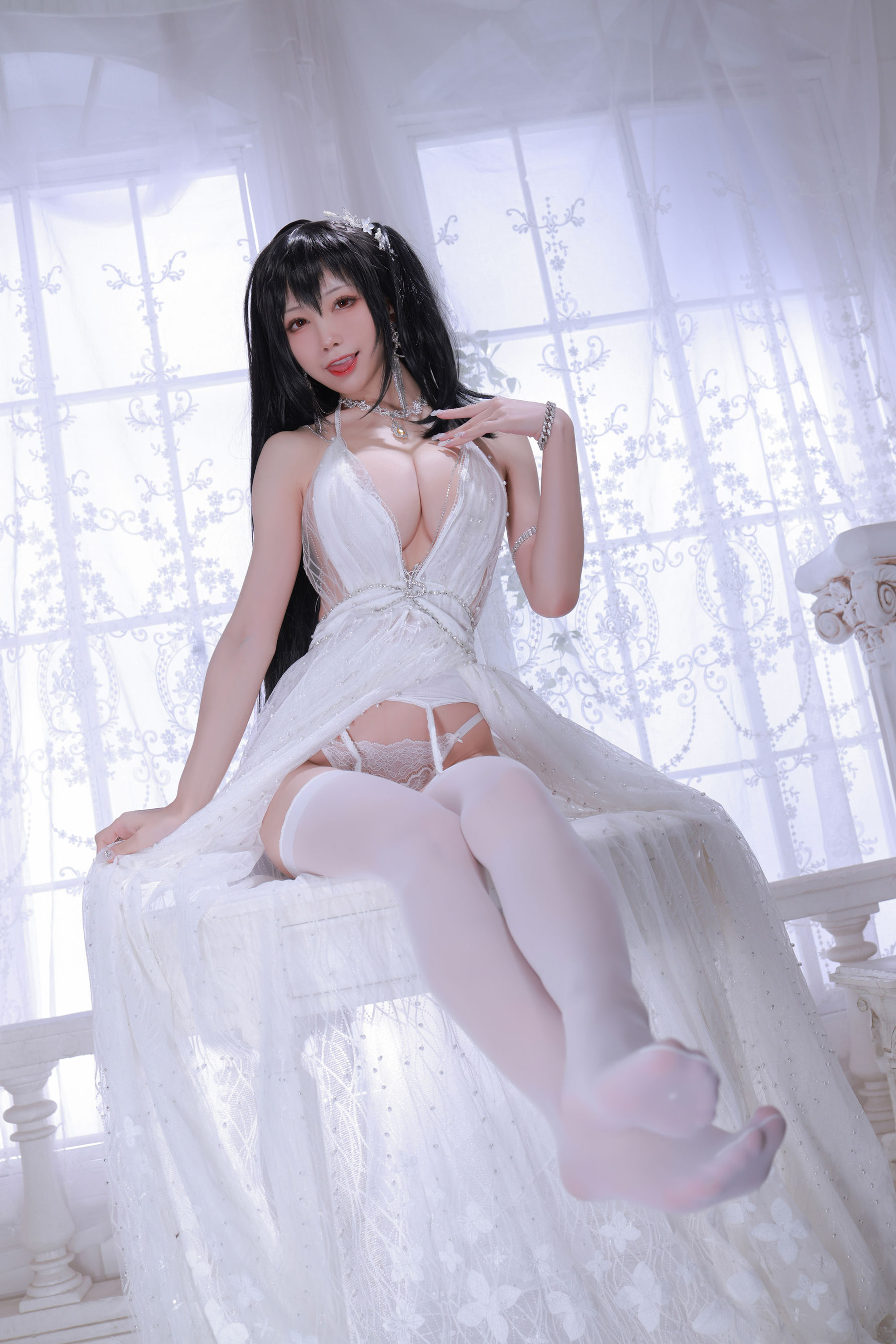 [网红COS] 动漫博主水淼aqua - 大凤婚纱