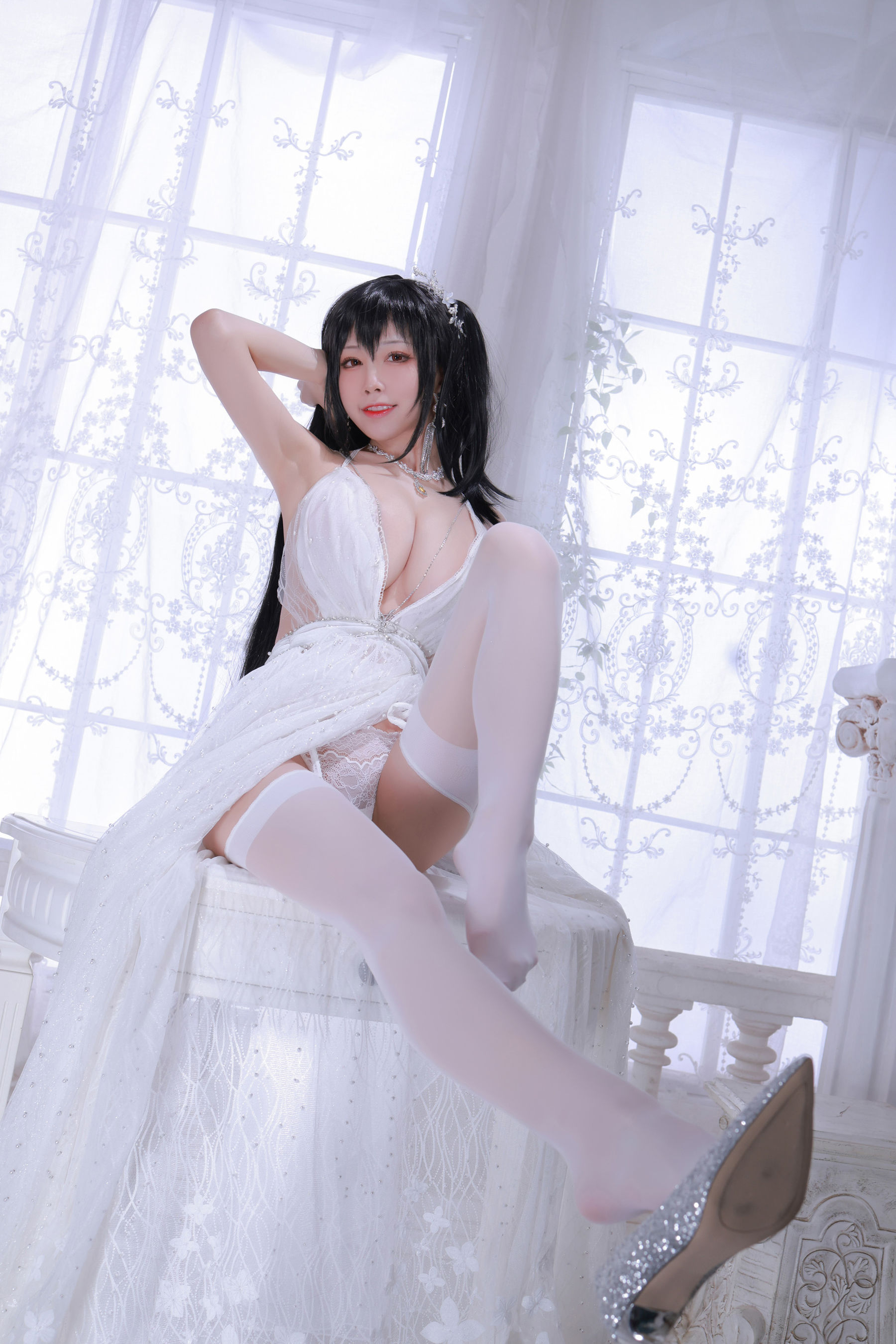 [网红COS] 动漫博主水淼aqua - 大凤婚纱