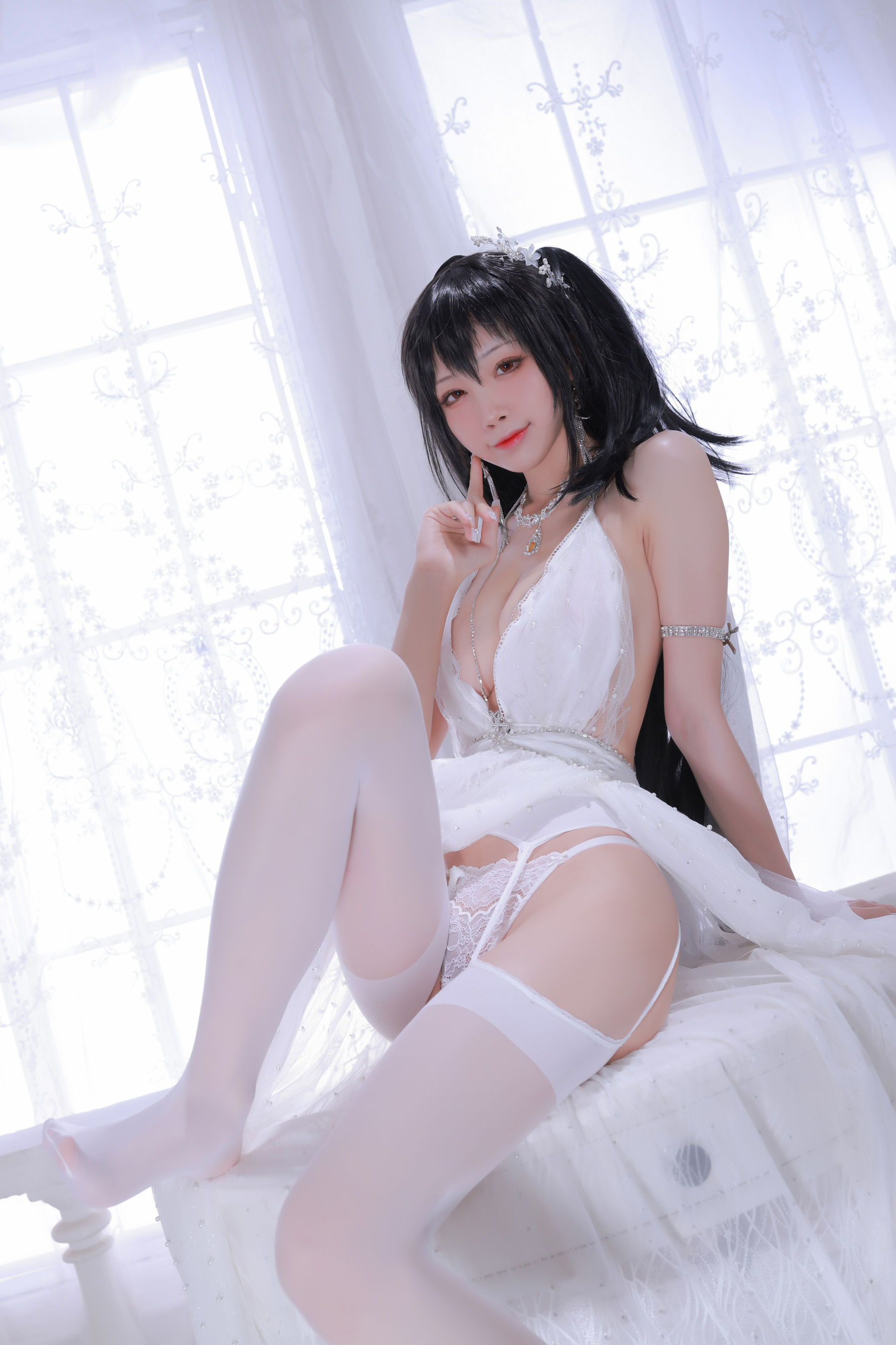 [网红COS] 动漫博主水淼aqua - 大凤婚纱