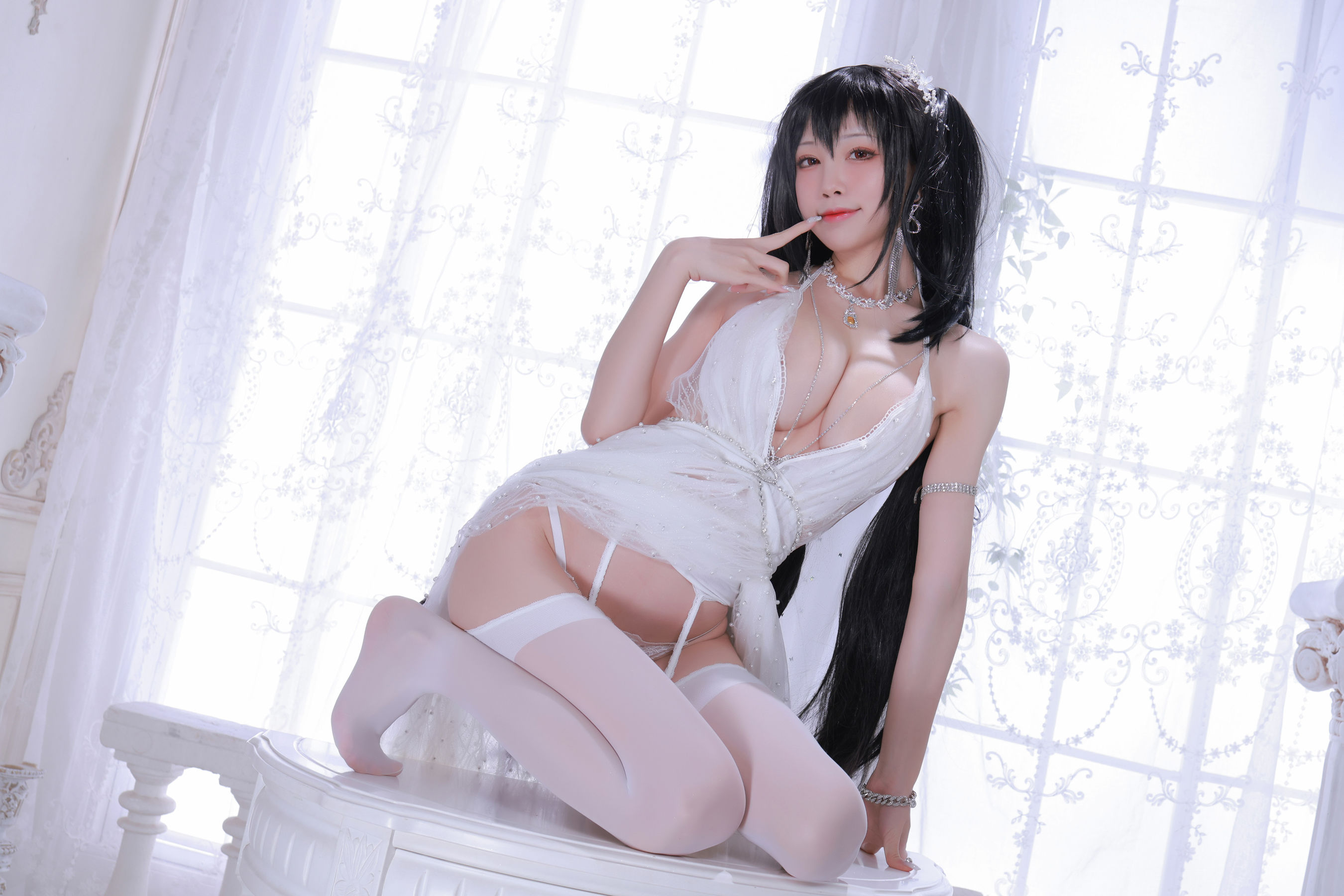 [网红COS] 动漫博主水淼aqua - 大凤婚纱