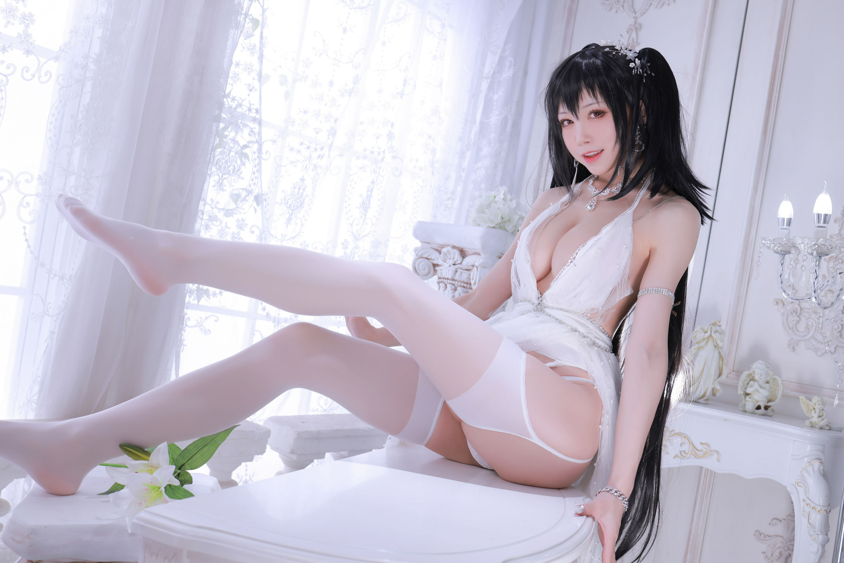 [网红COS] 动漫博主水淼aqua - 大凤婚纱
