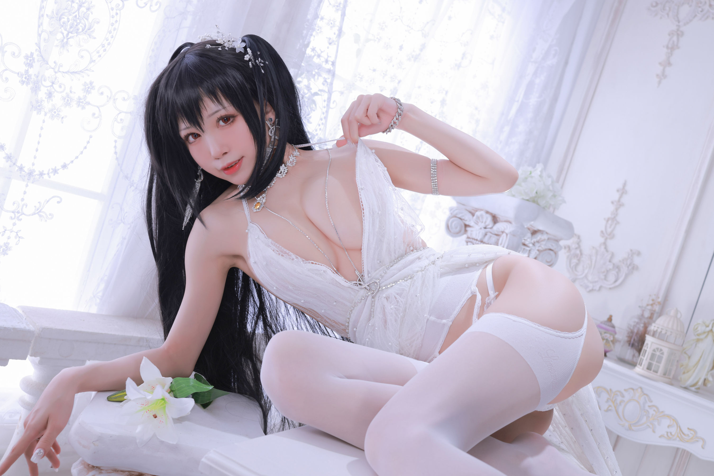 [网红COS] 动漫博主水淼aqua - 大凤婚纱