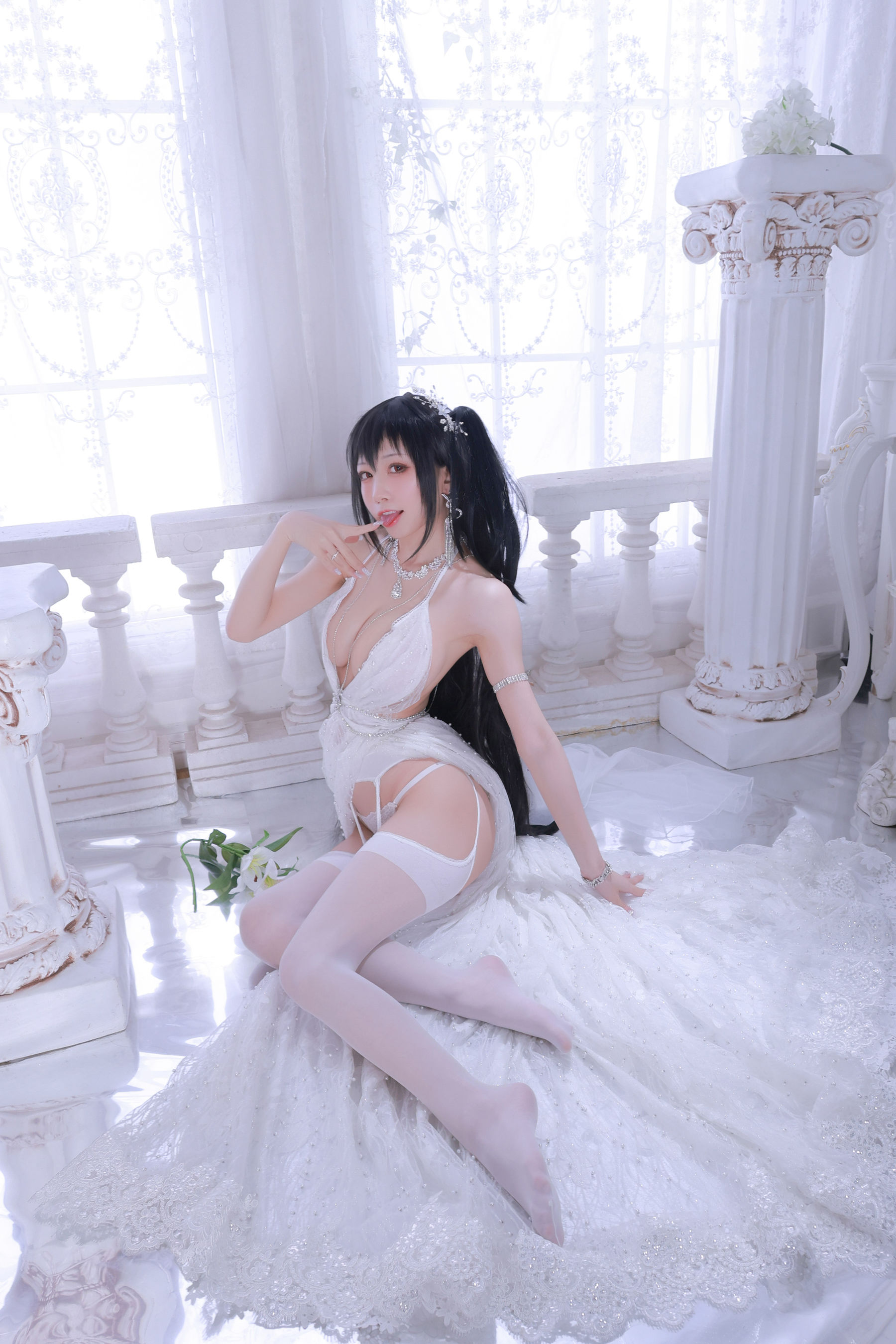 [网红COS] 动漫博主水淼aqua - 大凤婚纱