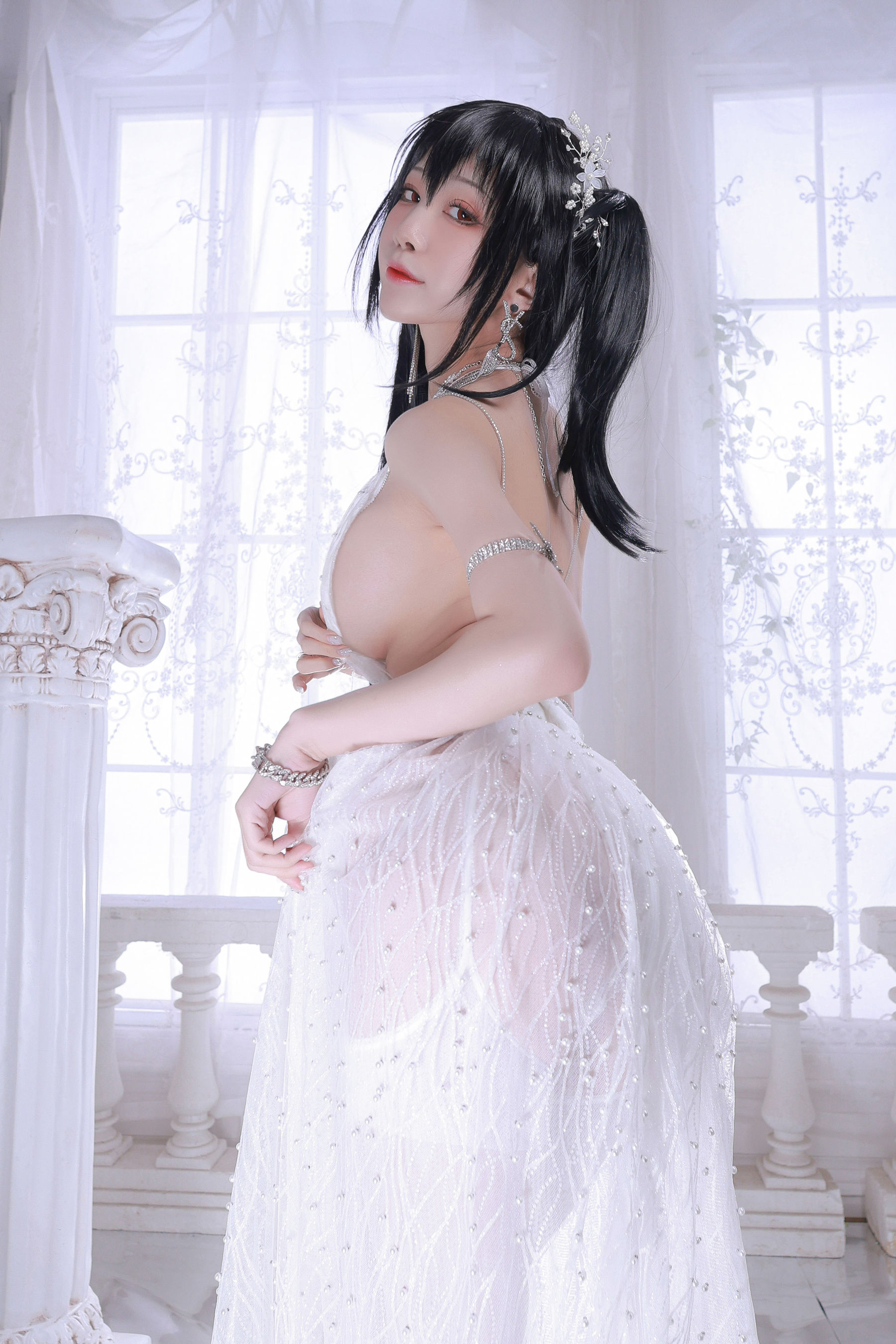 [网红COS] 动漫博主水淼aqua - 大凤婚纱