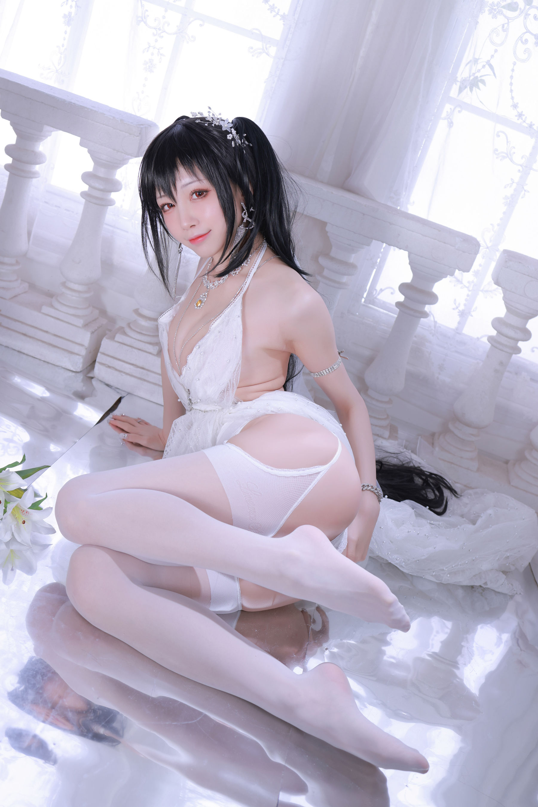 [网红COS] 动漫博主水淼aqua - 大凤婚纱