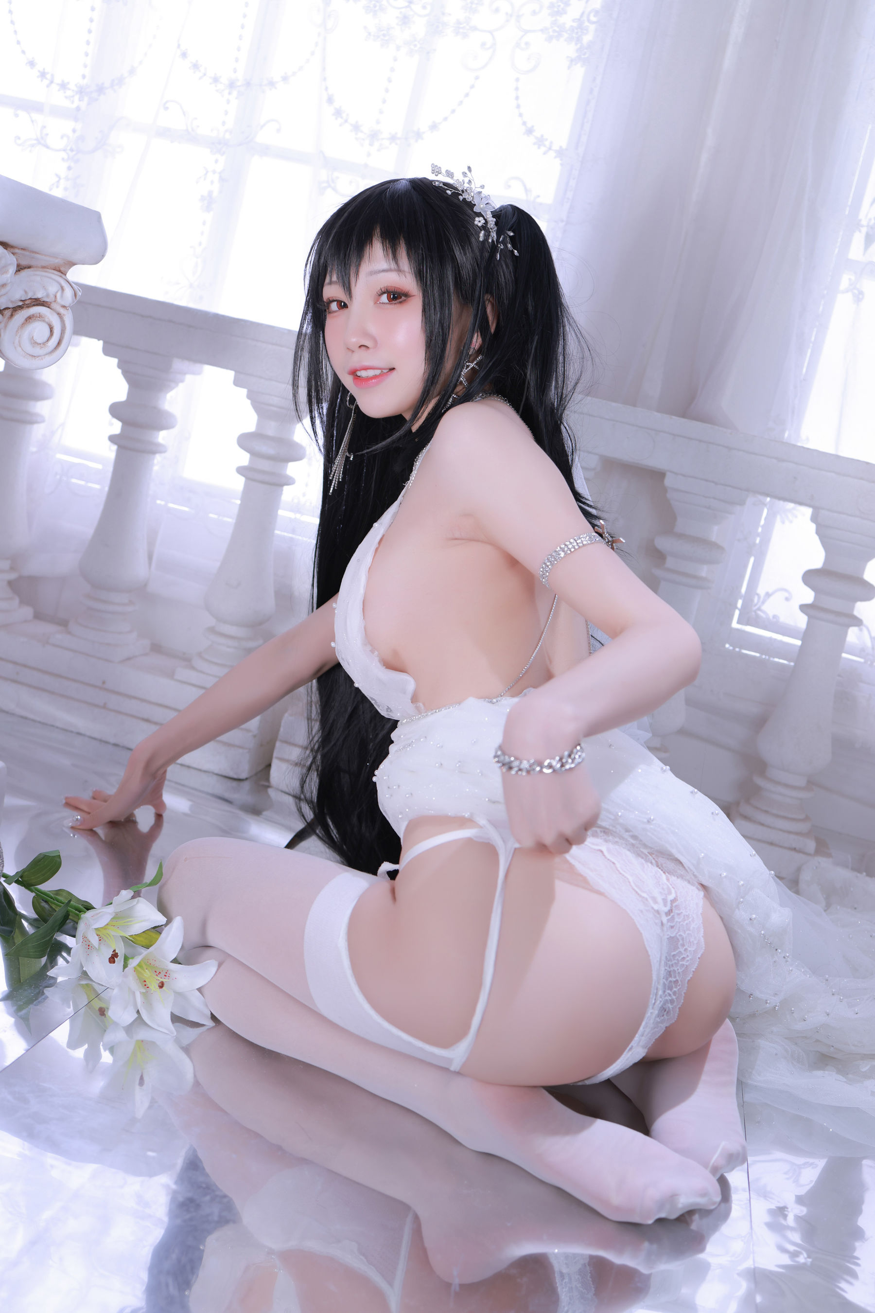 [网红COS] 动漫博主水淼aqua - 大凤婚纱