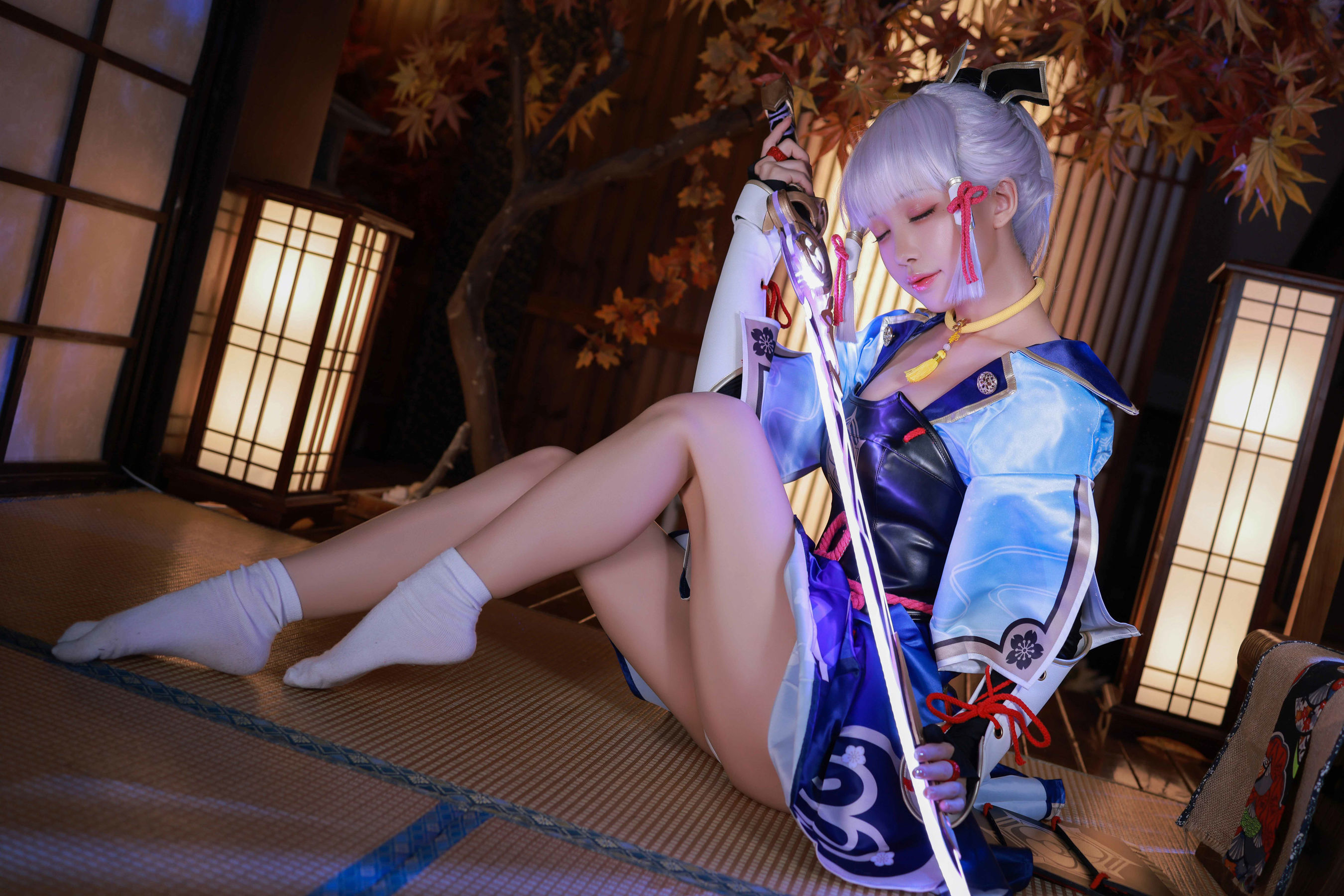 [网红COS] 动漫博主水淼aqua - 神里绫华