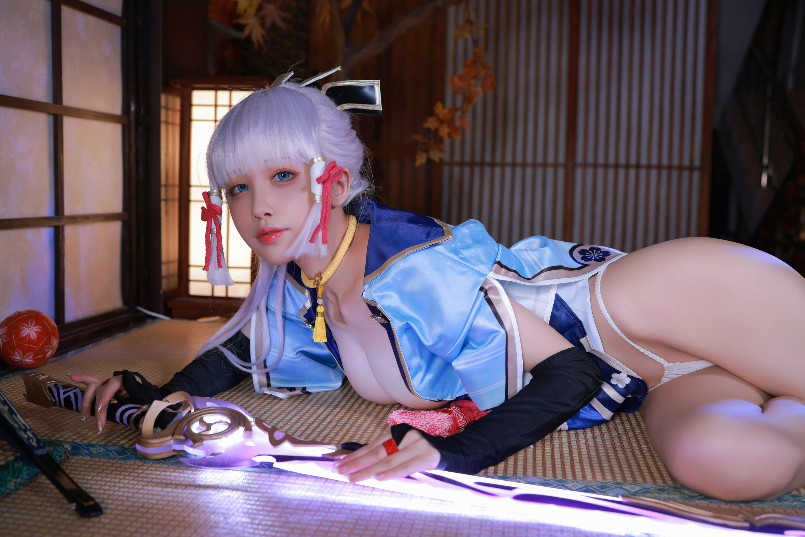 [网红COS] 动漫博主水淼aqua - 神里绫华