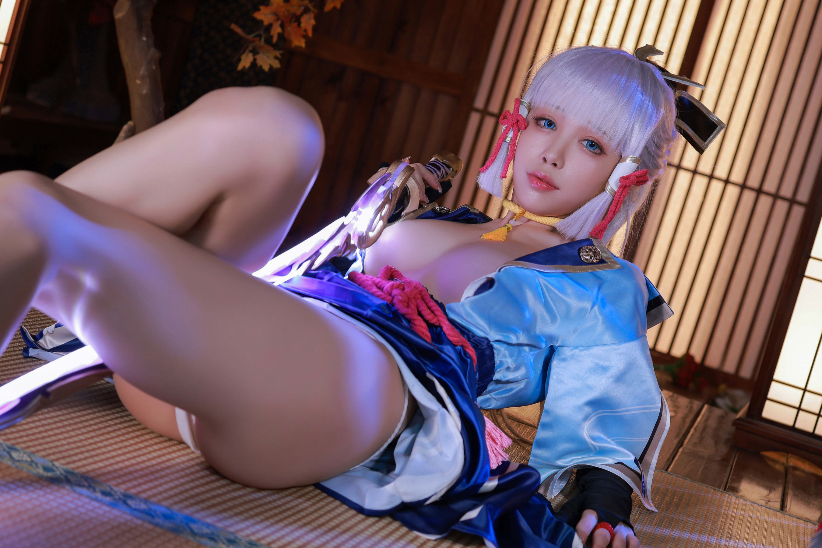[网红COS] 动漫博主水淼aqua - 神里绫华