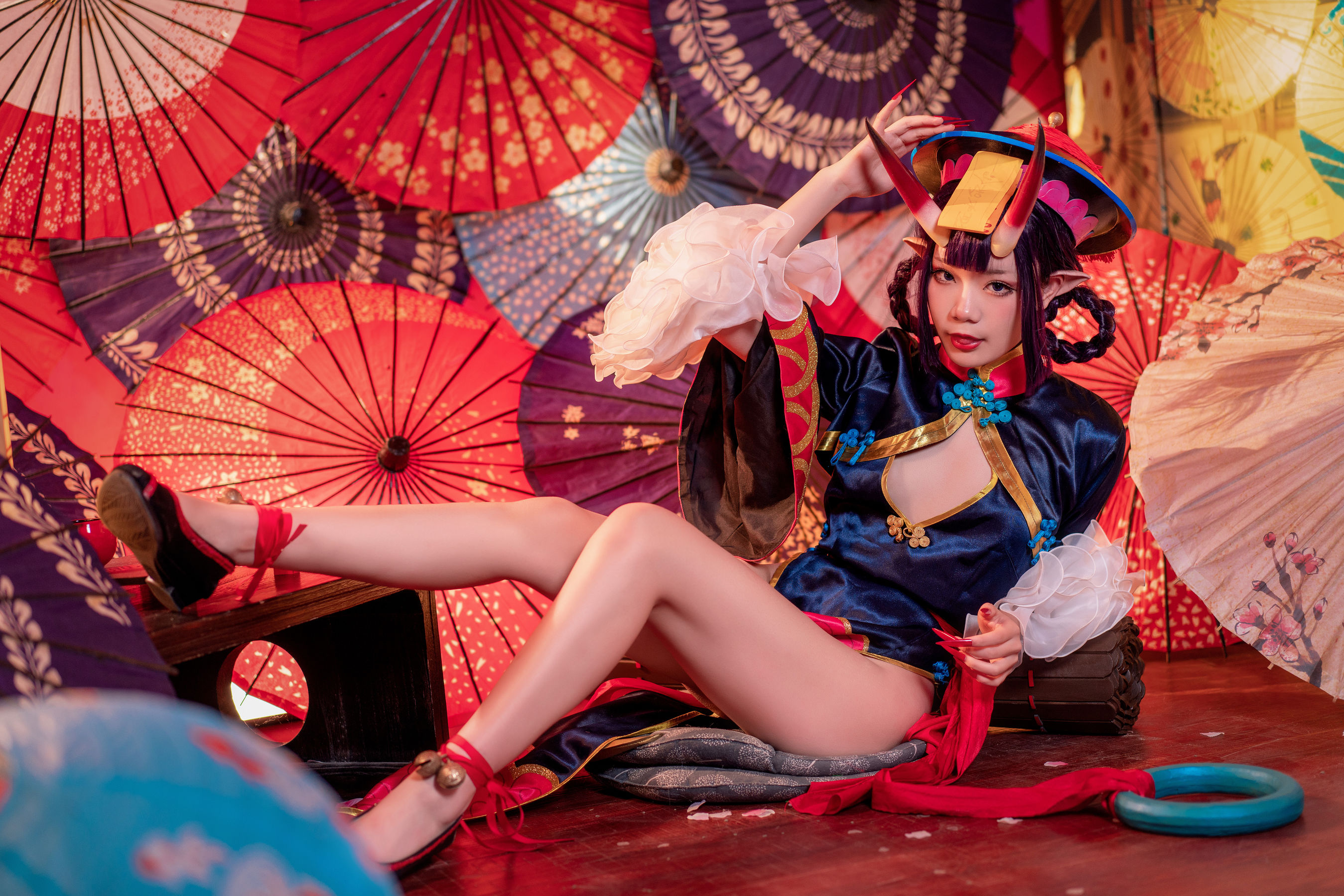 [网红COS] 动漫博主王胖胖u - fate酒吞僵尸童子