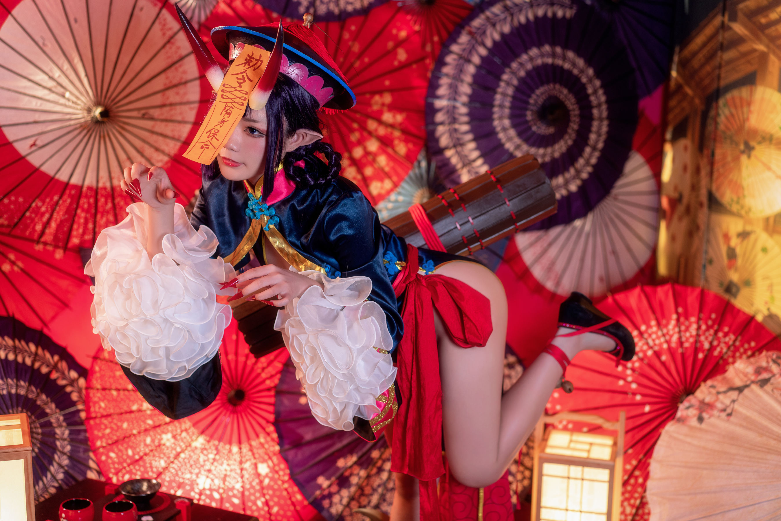 [网红COS] 动漫博主王胖胖u - fate酒吞僵尸童子