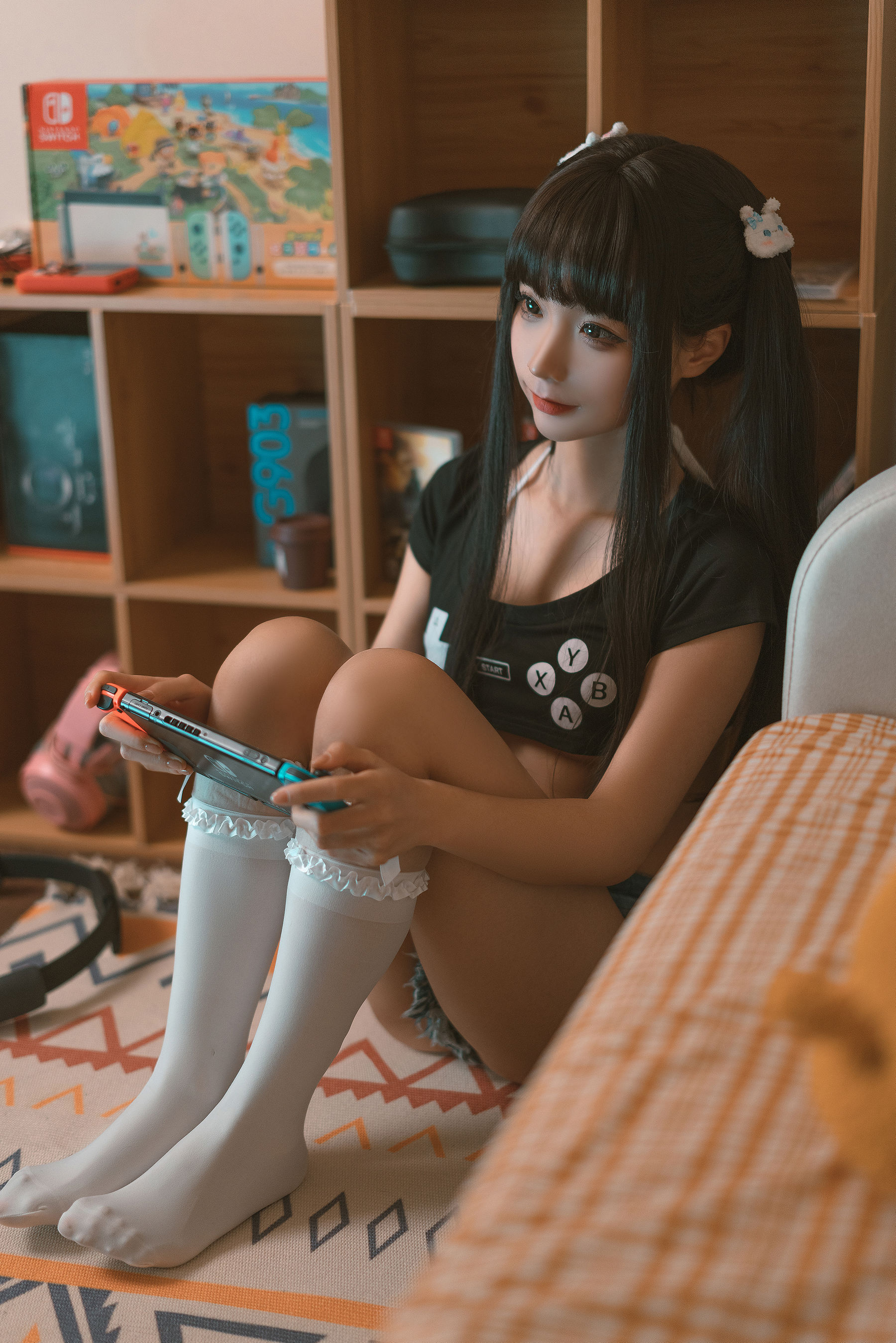 [网红COS] 动漫博主蠢沫沫 - 健身环