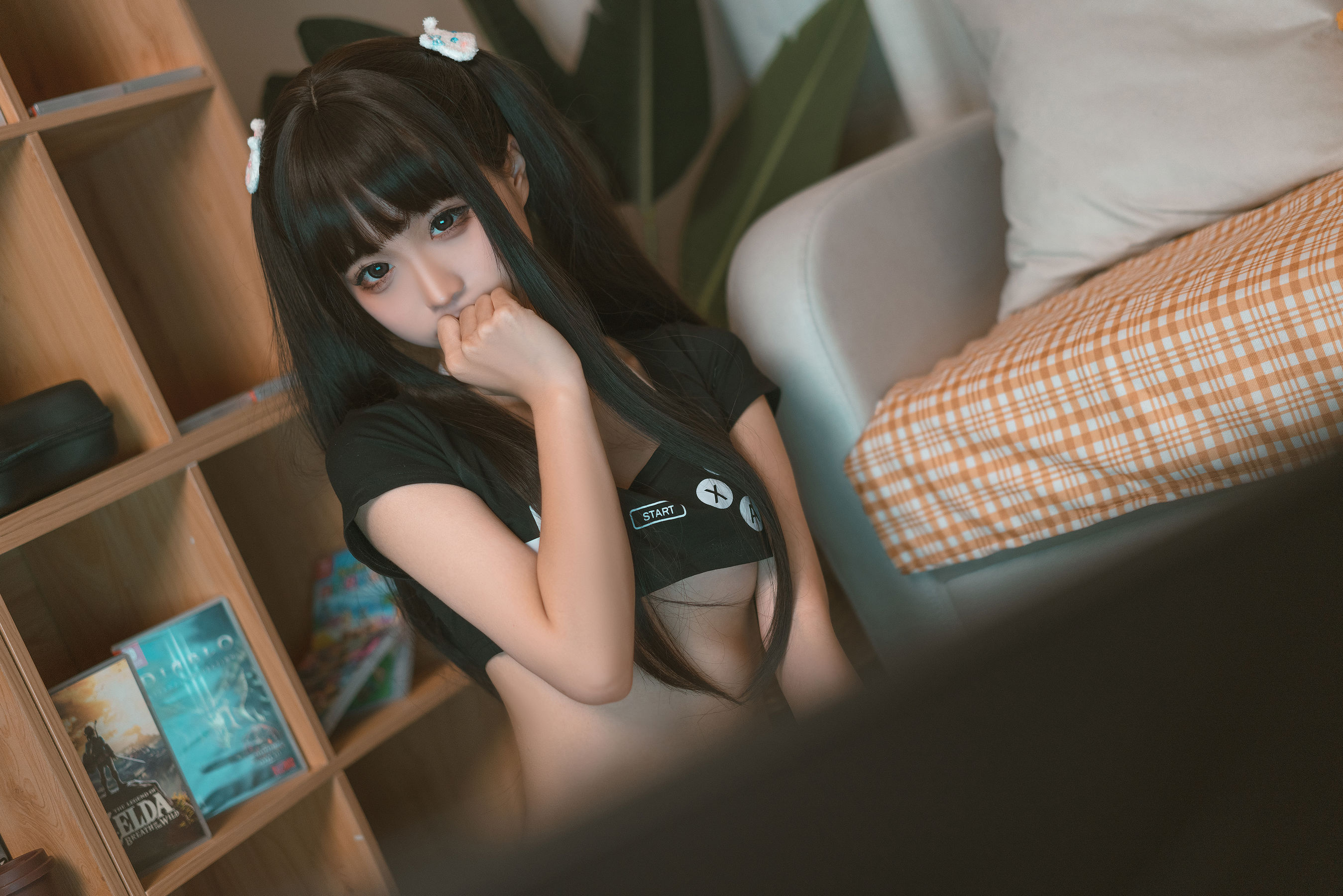 [网红COS] 动漫博主蠢沫沫 - 健身环