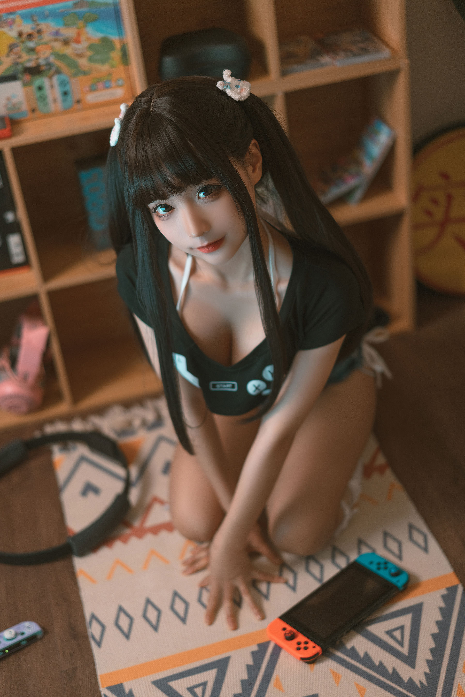 [网红COS] 动漫博主蠢沫沫 - 健身环