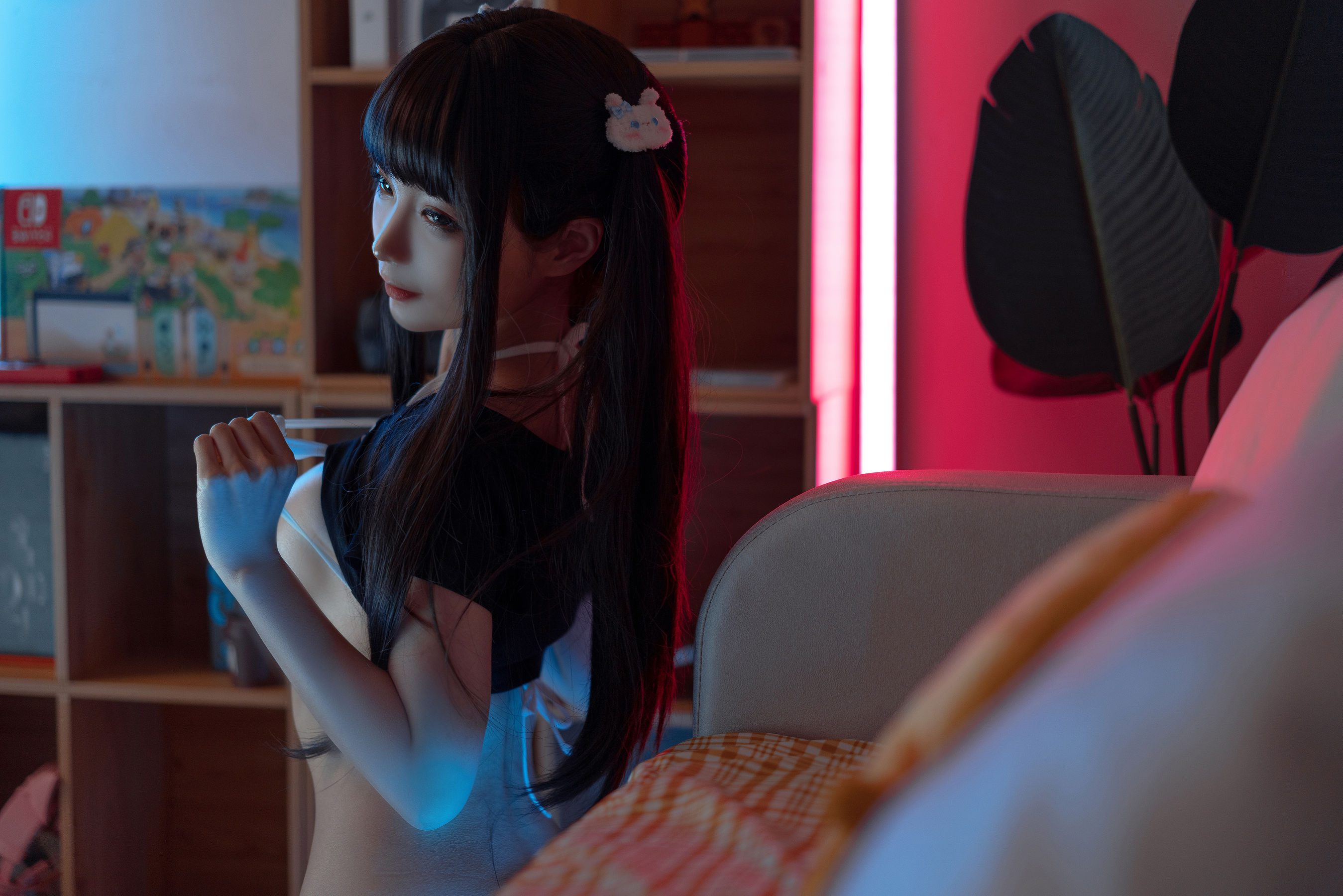 [网红COS] 动漫博主蠢沫沫 - 健身环