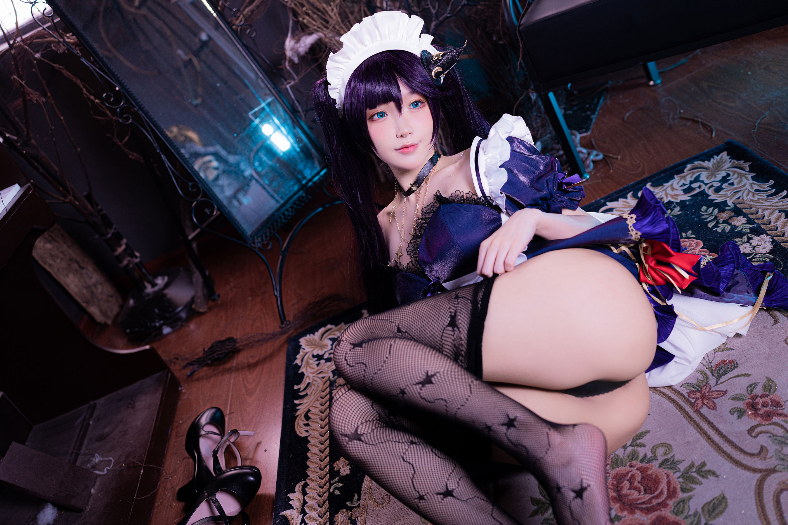 [网红COS] 动漫博主阿包也是兔娘 - 莫娜女仆