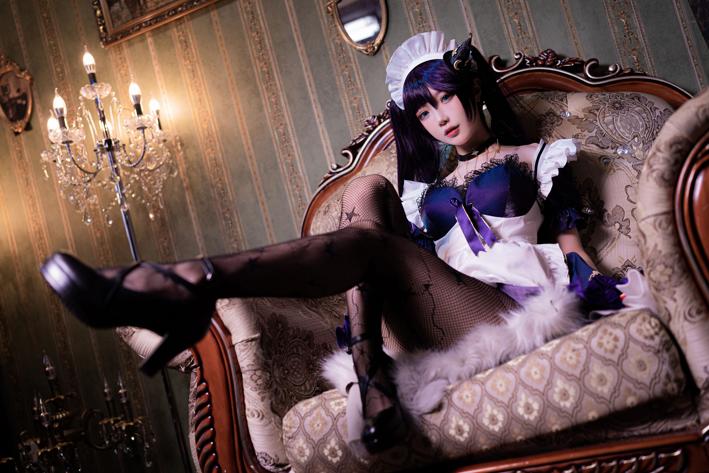 [网红COS] 动漫博主阿包也是兔娘 - 莫娜女仆