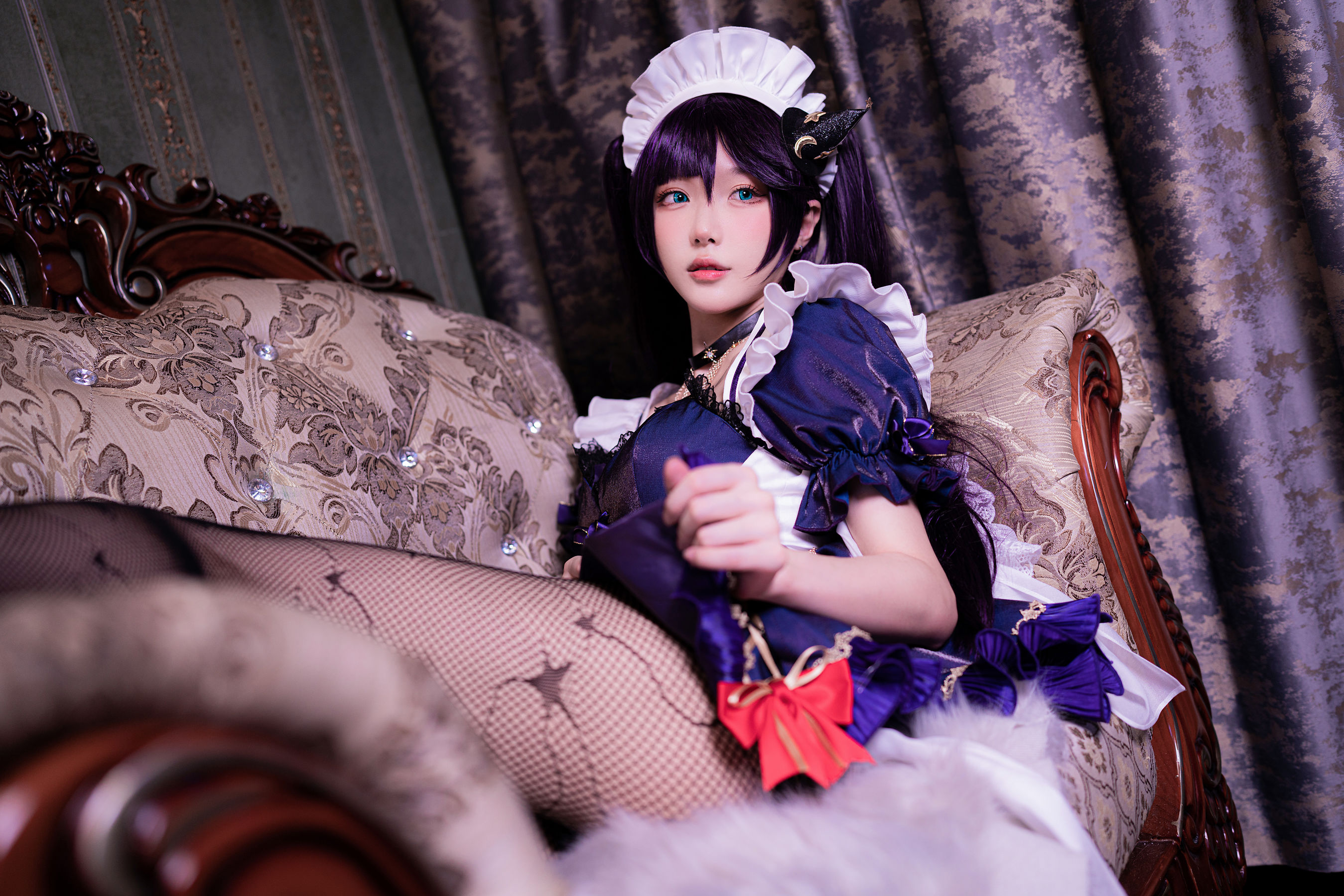 [网红COS] 动漫博主阿包也是兔娘 - 莫娜女仆