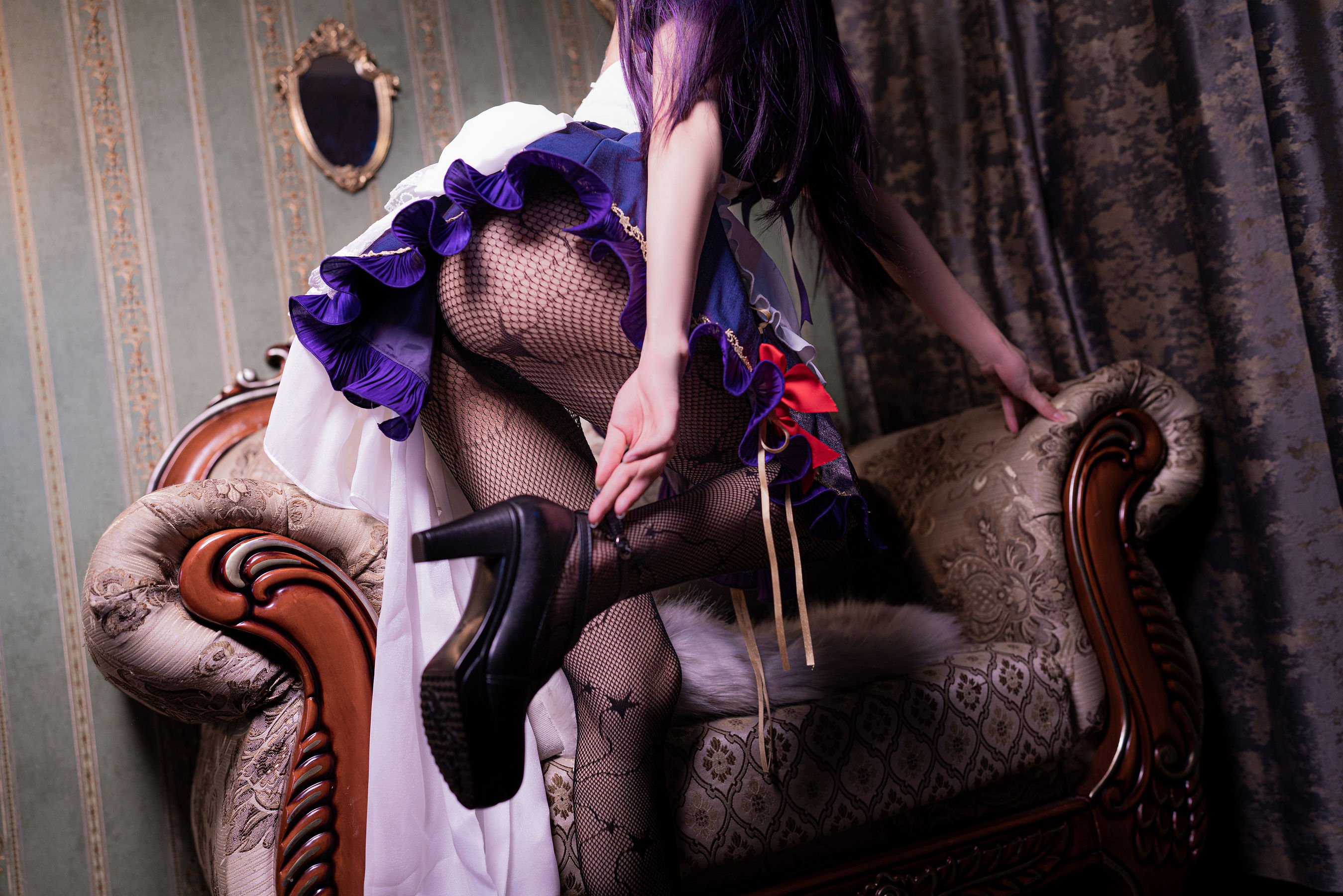 [网红COS] 动漫博主阿包也是兔娘 - 莫娜女仆