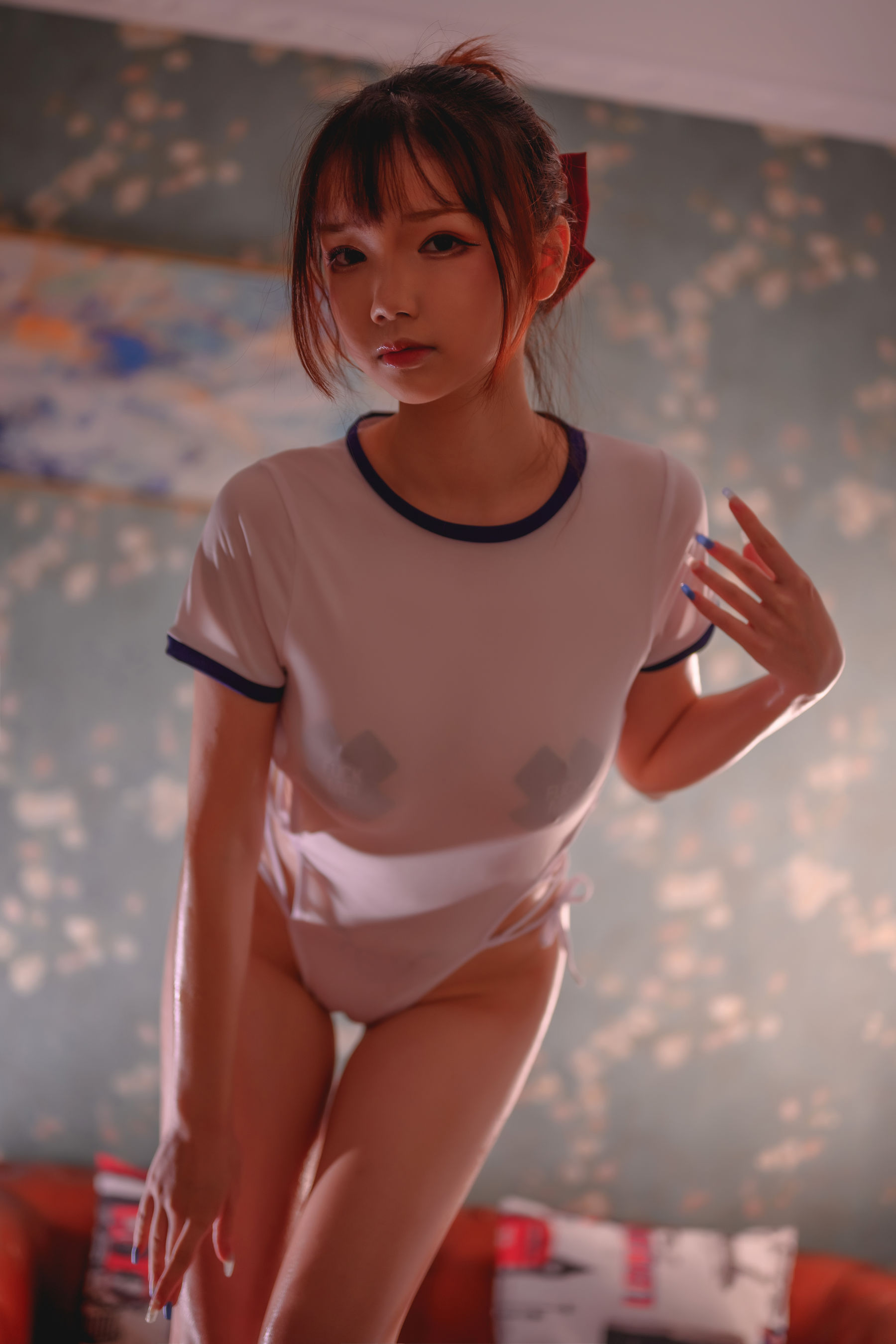 [网红COS] 动漫博主雪晴Astra - 体操服少女