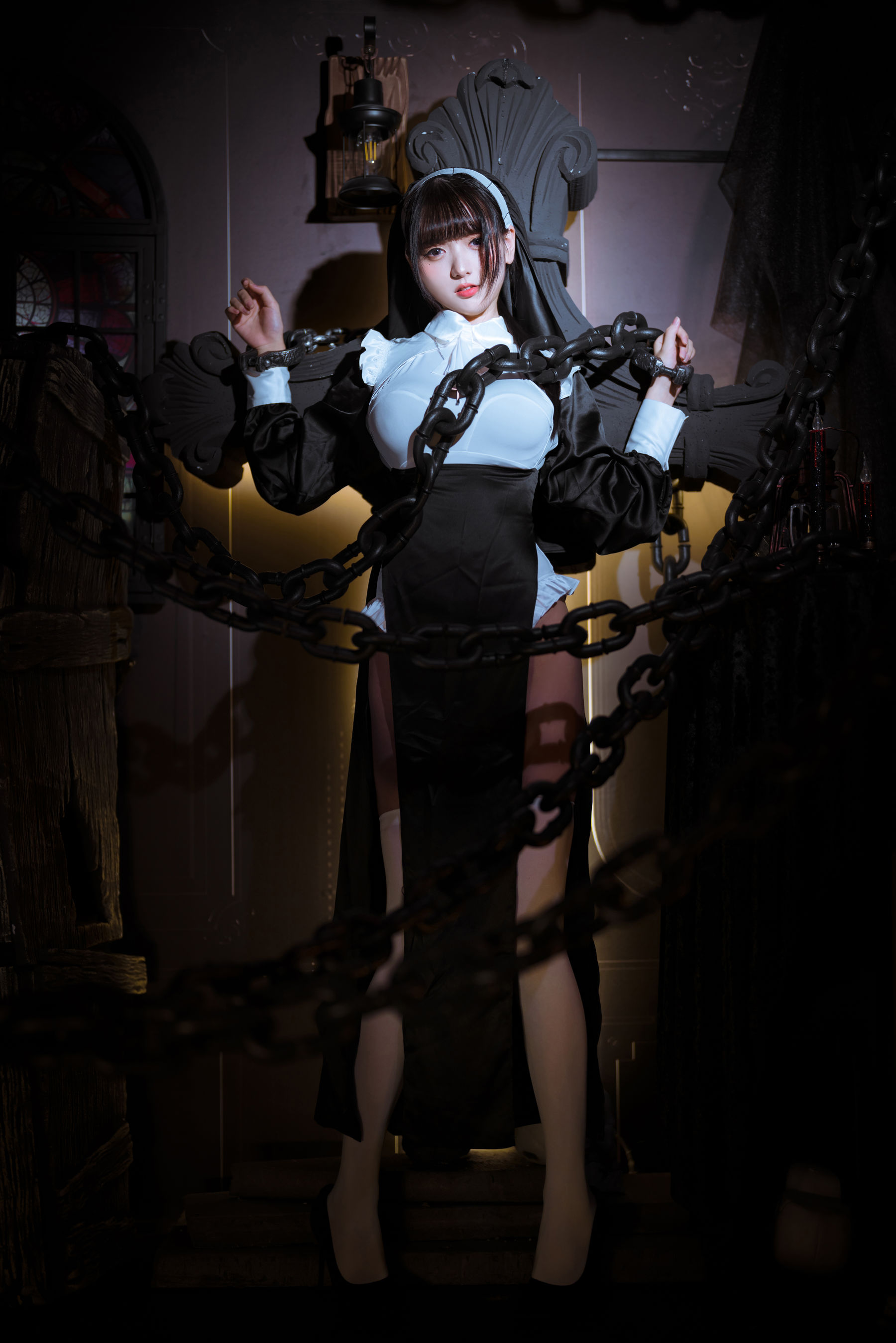 [网红COS] 可爱妹子陆卿卿kyokyo - 修女