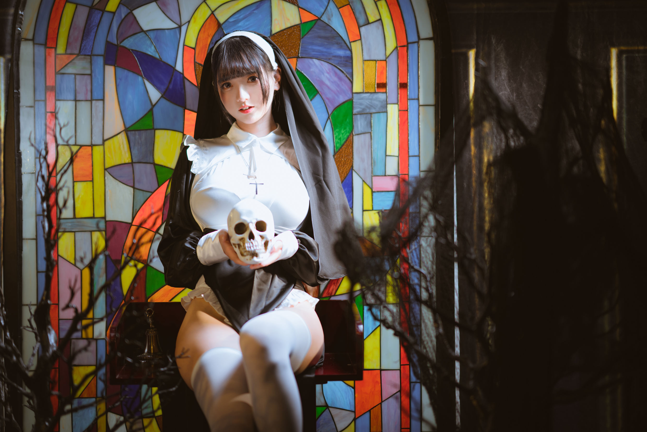 [网红COS] 可爱妹子陆卿卿kyokyo - 修女