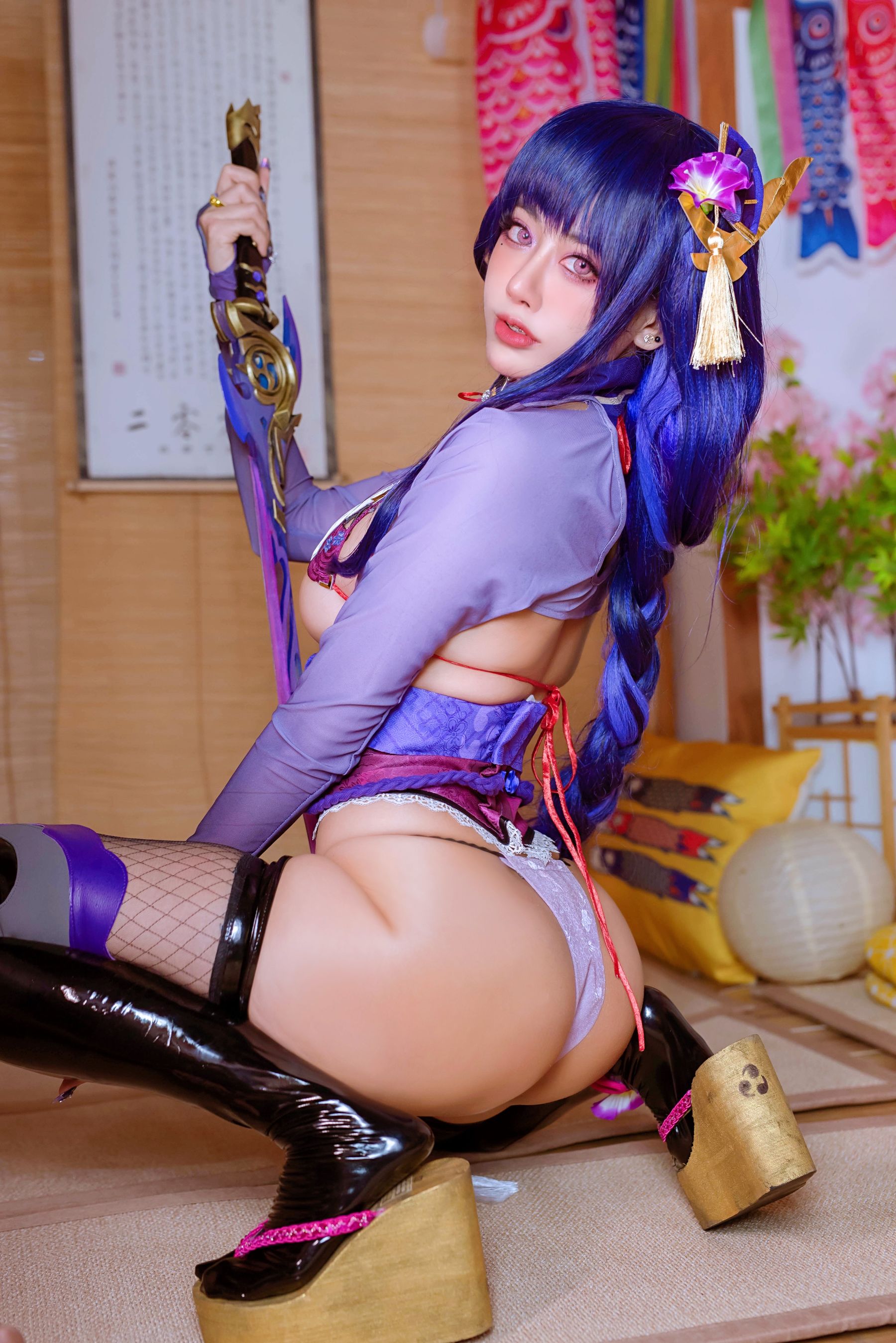 [网红COS] 日本性感萝莉Byoru - Raiden Shogun