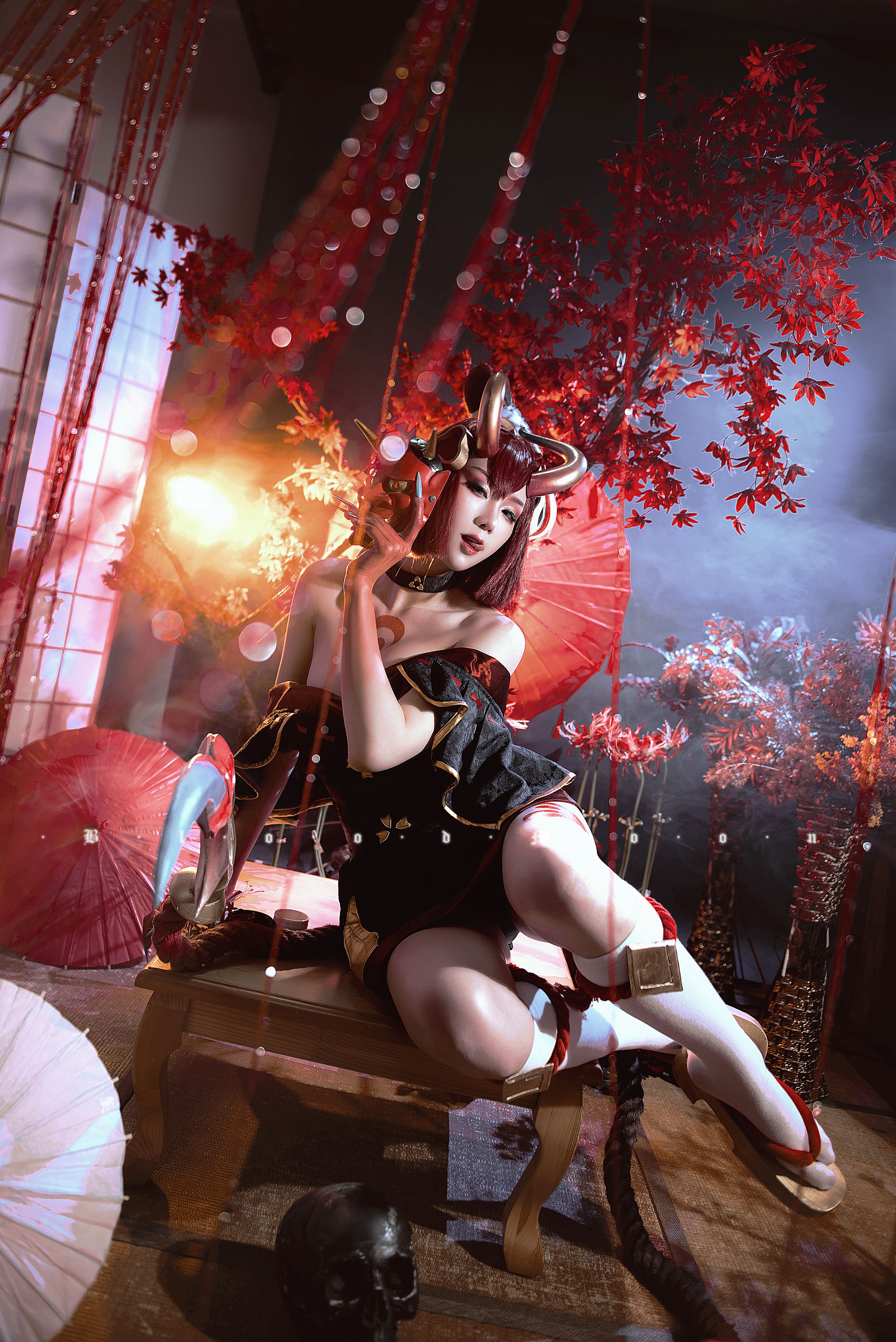 [网红COS] 瓦斯塔亚小龙虾 - 猩红之月伊芙琳