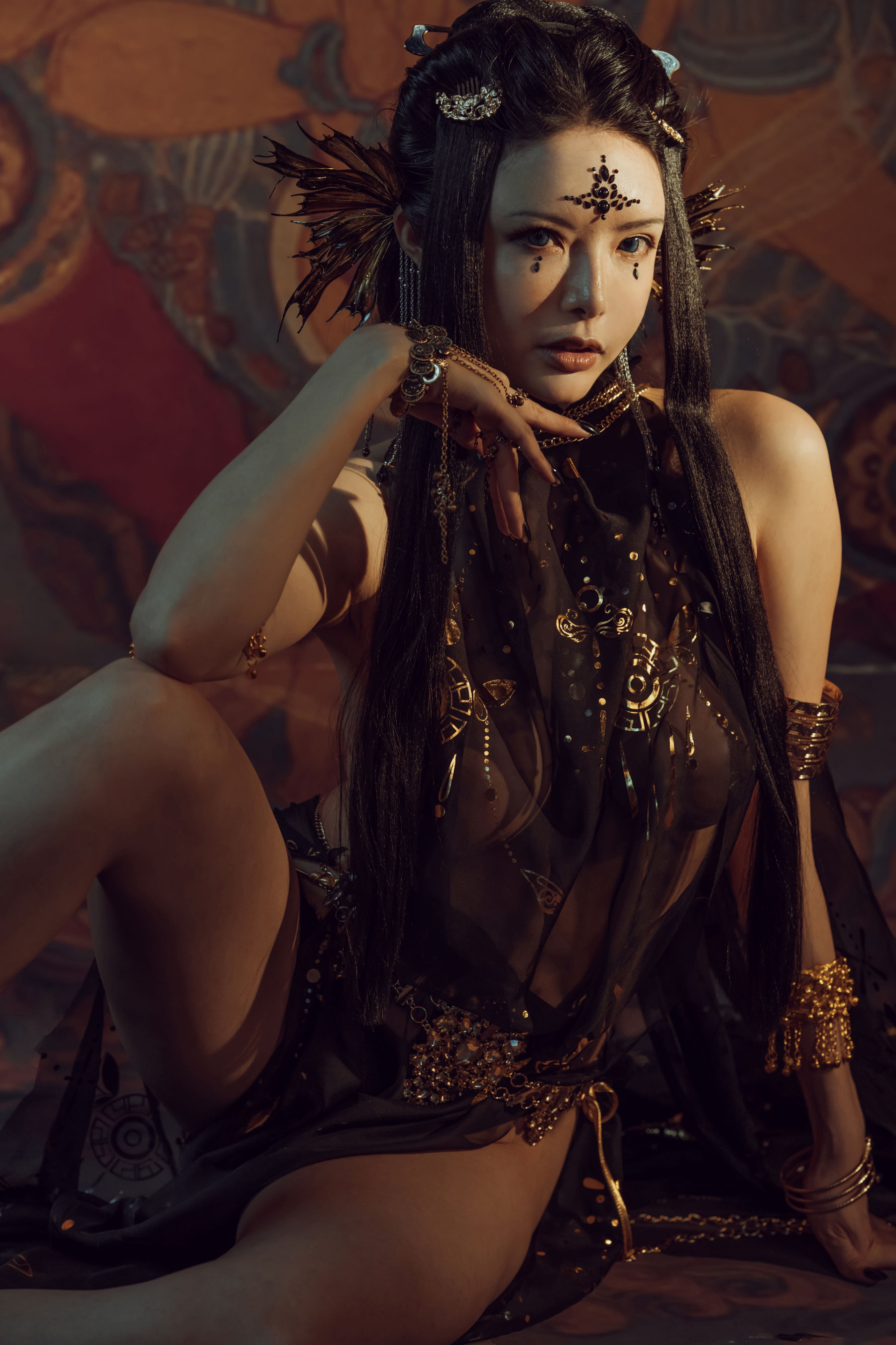 [网红COS] 秋和柯基(夏小秋秋秋) - 黑敦煌