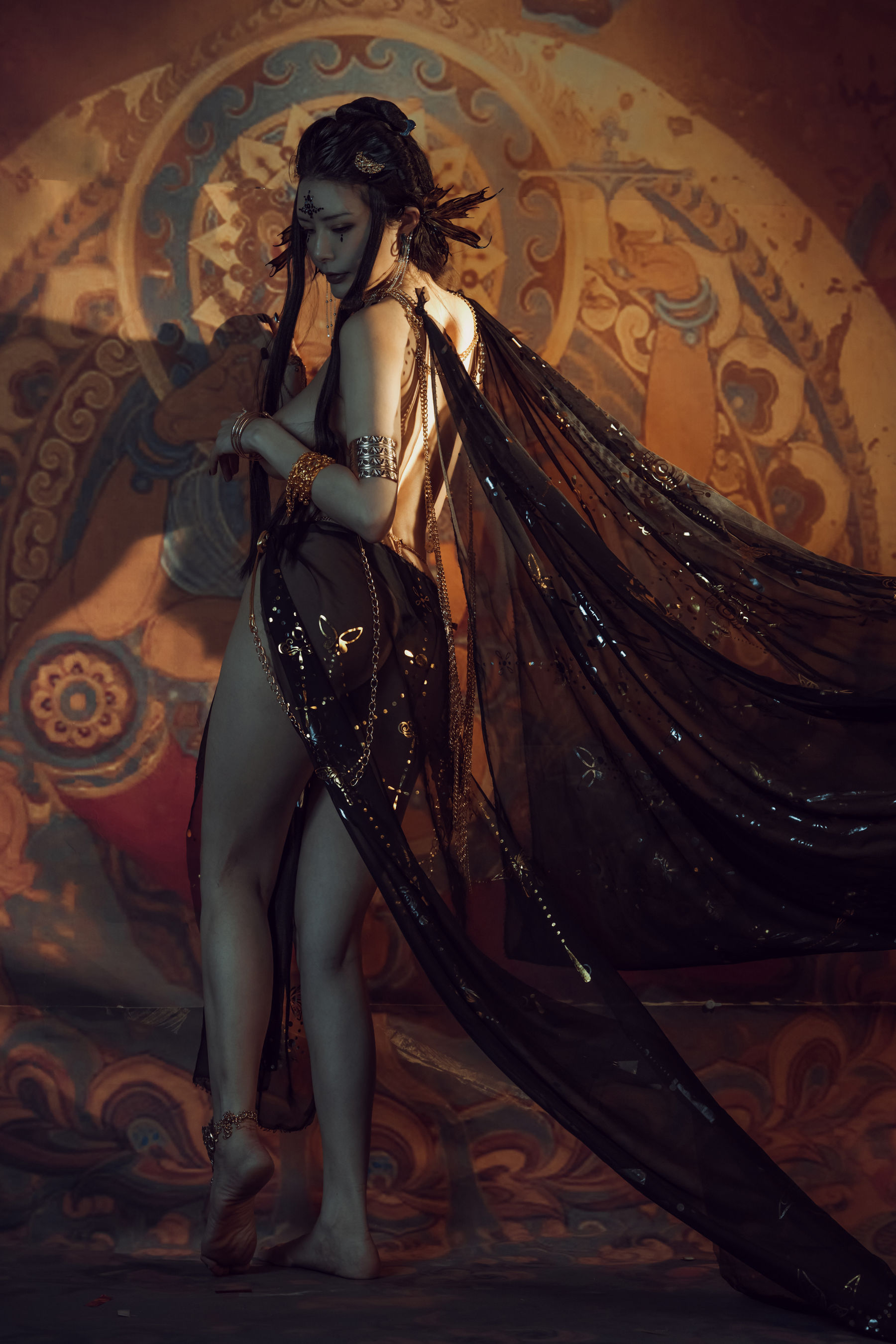 [网红COS] 秋和柯基(夏小秋秋秋) - 黑敦煌