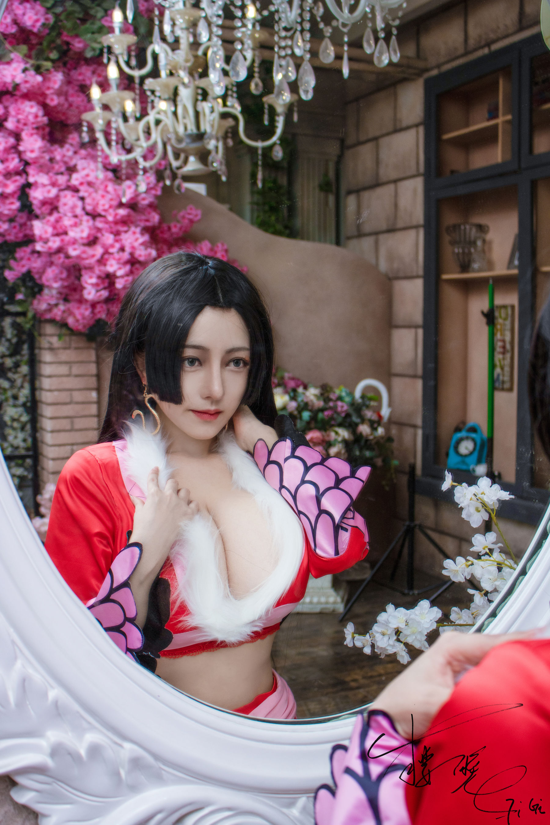 [网红COS] 网络红人樱晚gigi - 薄纱
