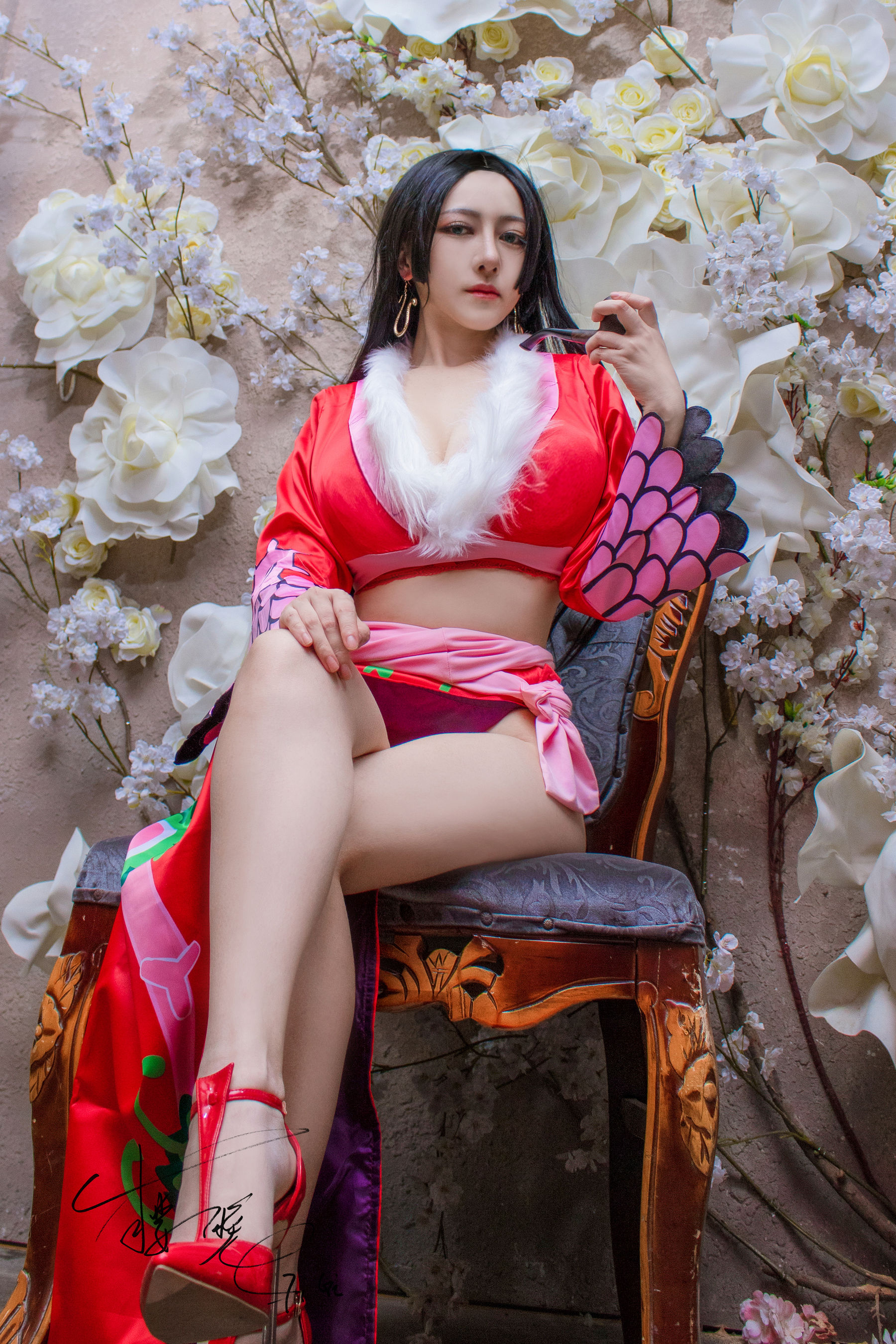 [网红COS] 网络红人樱晚gigi - 薄纱