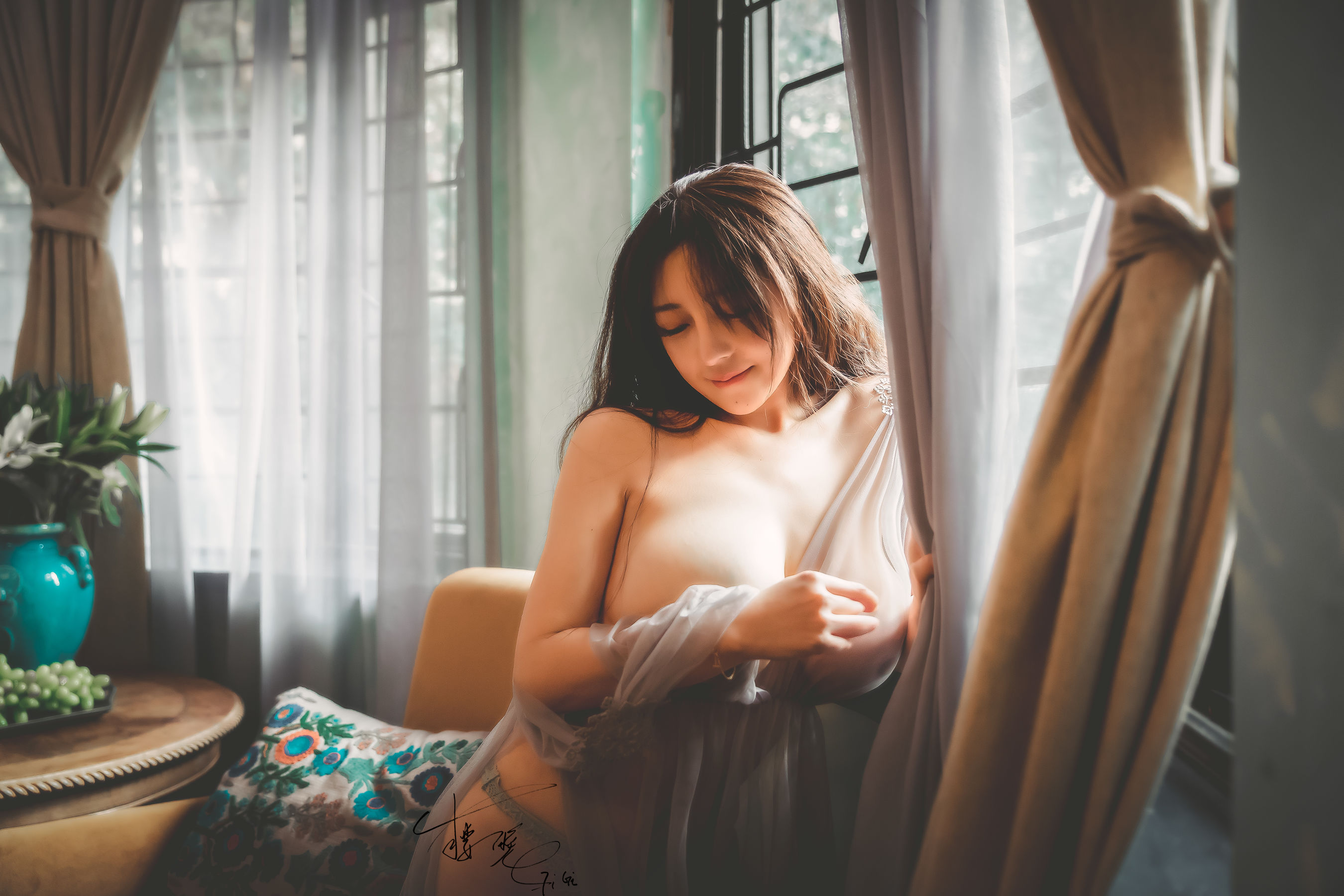 [网红COS] 网络红人樱晚gigi - 薄纱