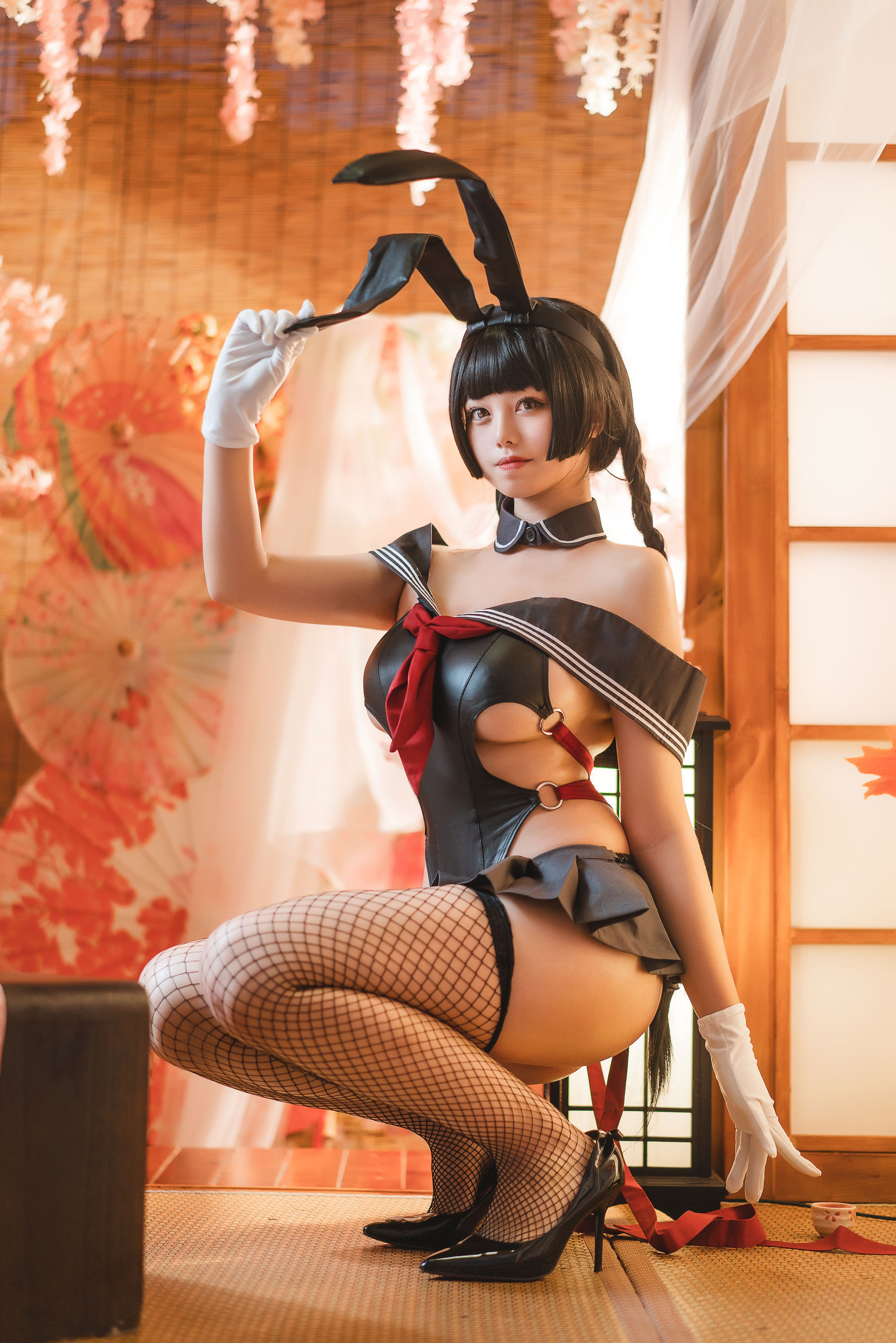 [网红COS] 萌系小姐姐蜜汁猫裘 - 卯月桃子