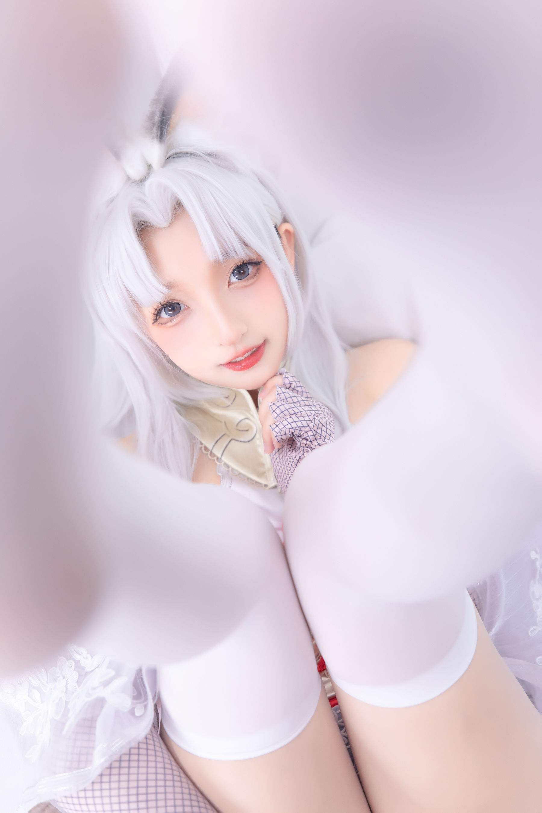 [网红COS] 萝莉神楽板真冬 白丝胡桃