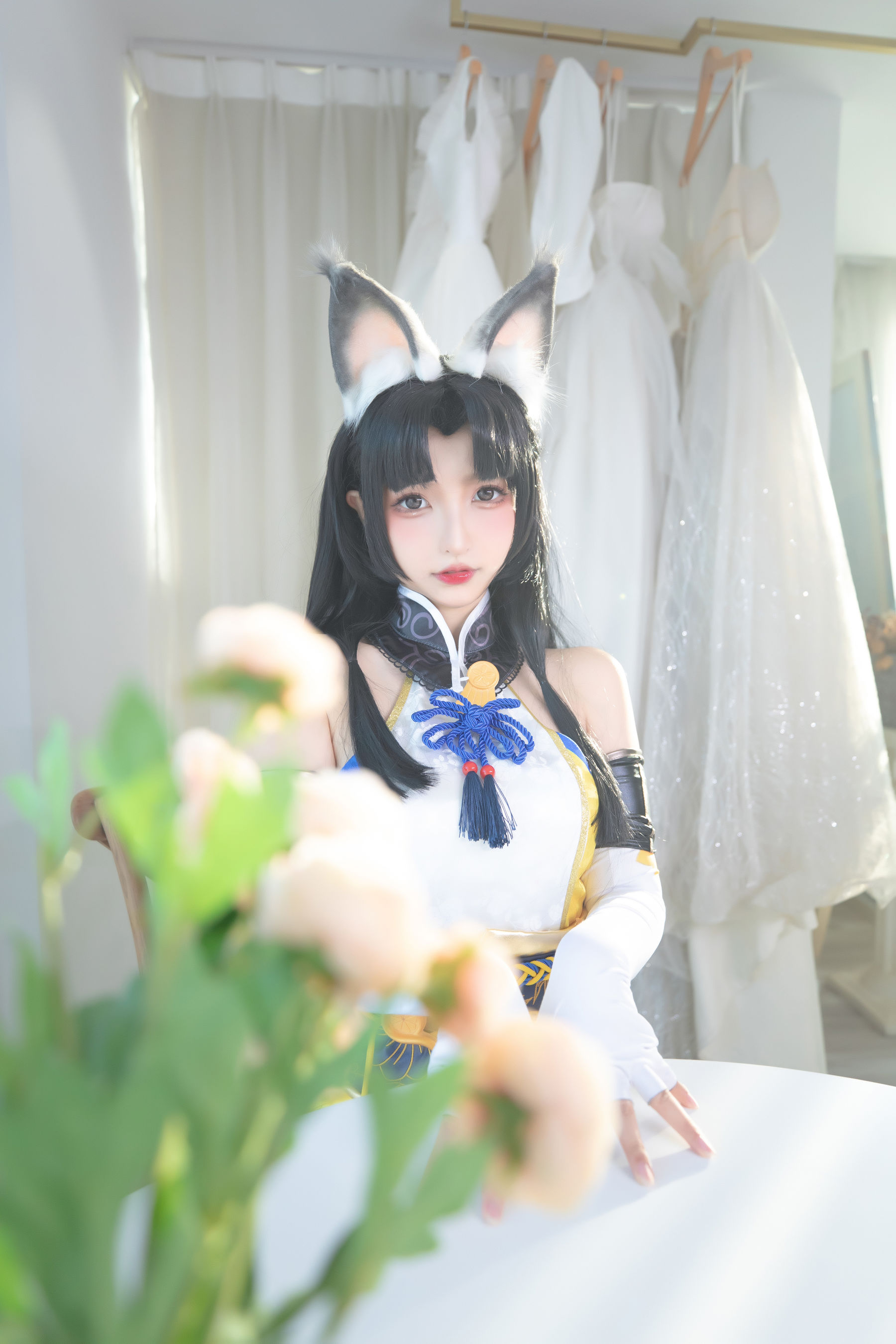 [网红COS] 萝莉神楽板真冬 黑丝胡桃
