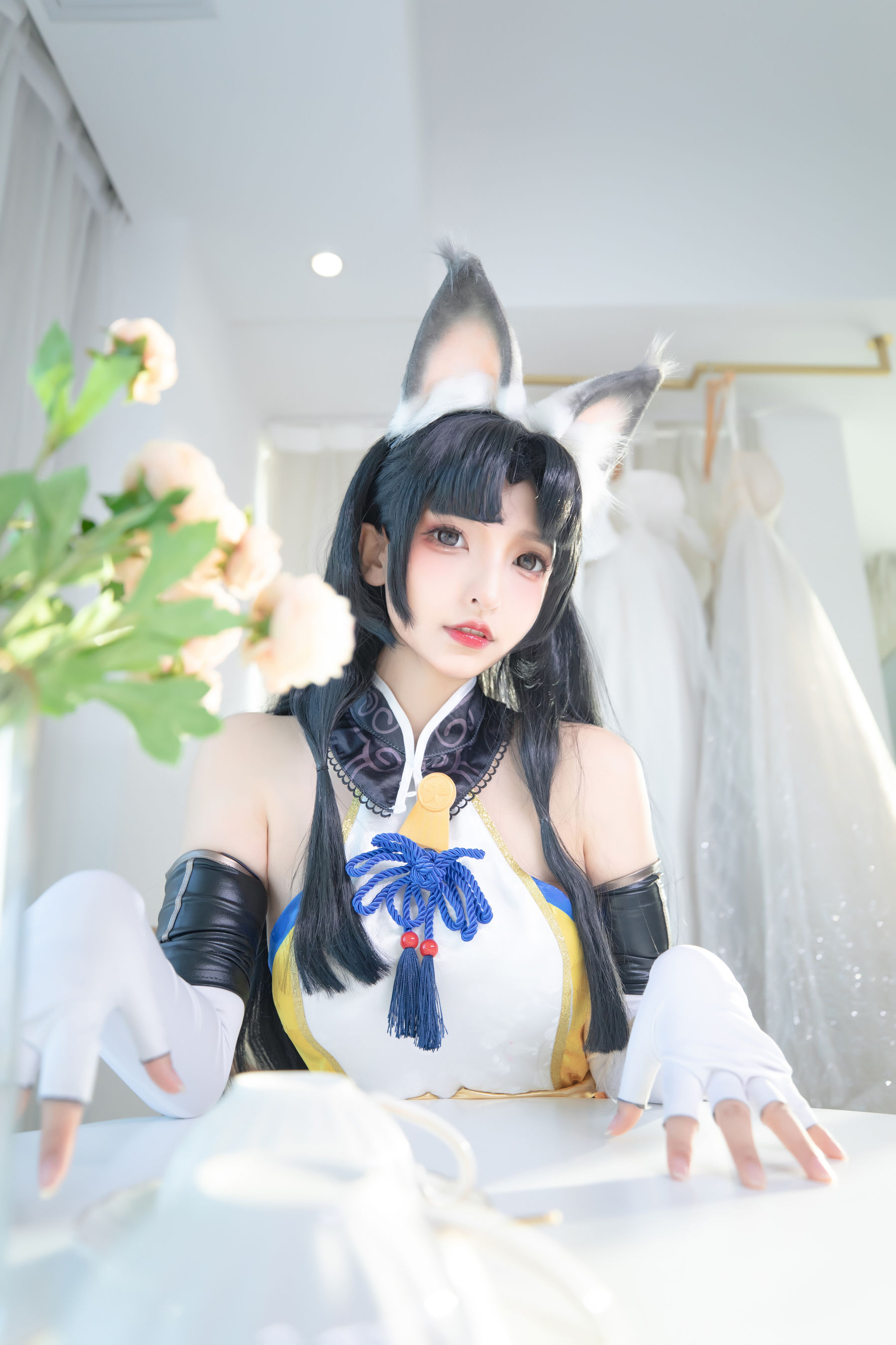 [网红COS] 萝莉神楽板真冬 黑丝胡桃