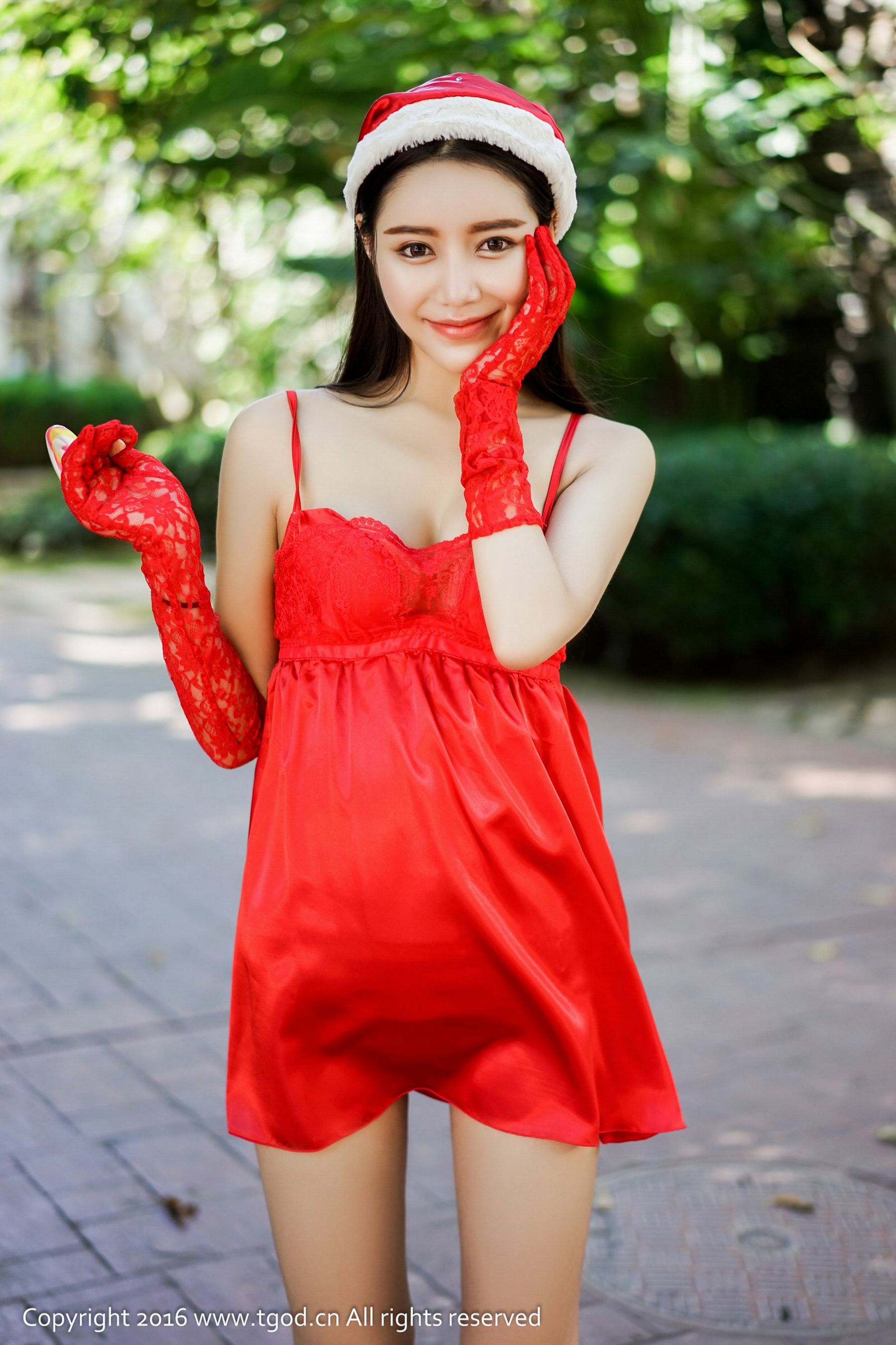 徐妍馨Mandy《天使般的笑容 女仆圣诞装》 [推女神TGOD]