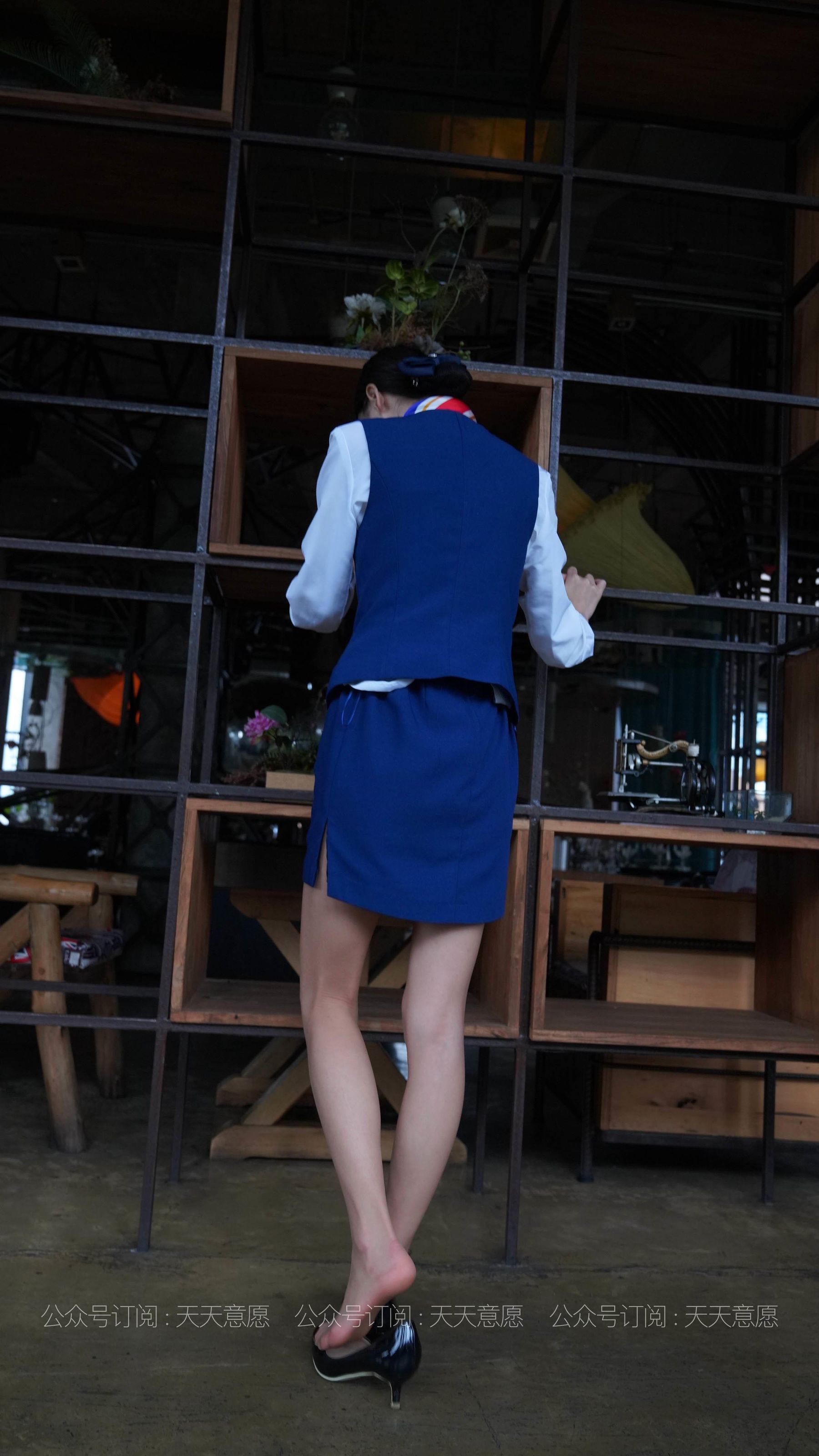 [IESS异思趣向]  模特：小六《蓝色套装展示》